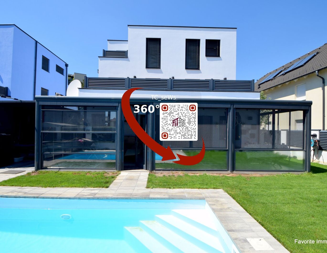 Einfamilienhaus an Stadtgrenze Wien - 5 Zimmer + Wohnkeller, Wintergarten + Pool