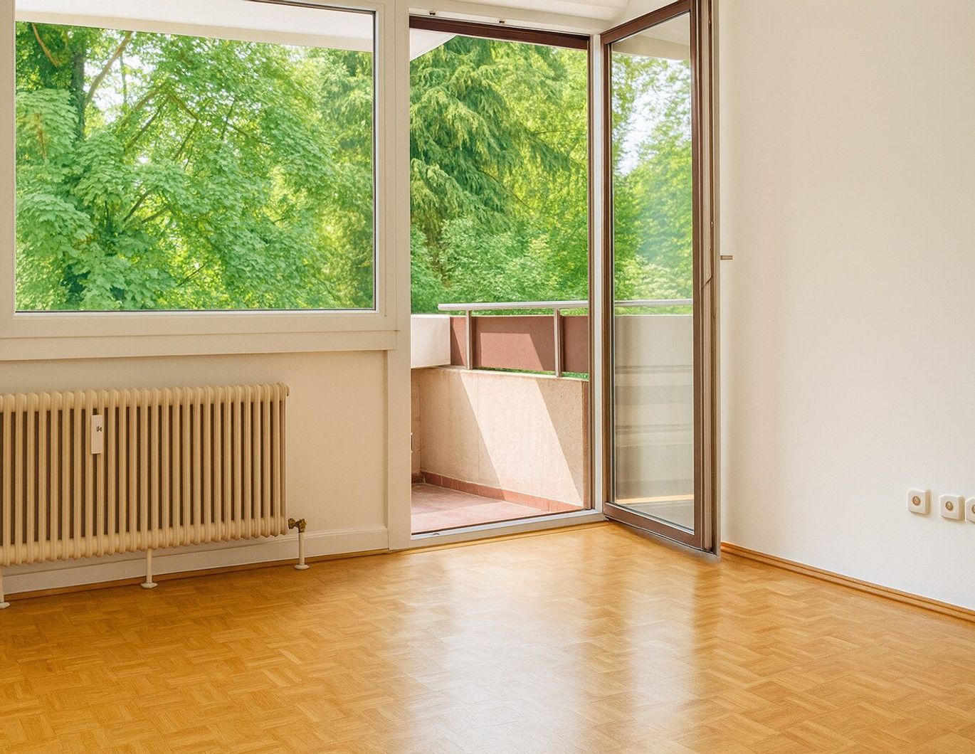 Schöne 2 1/2 Zimmer-Wohnung in Salzburg-Parsch mit Süd-Loggia und -Ausrichtung, bezaubernder Grün- sowie Gaisbergblick!
