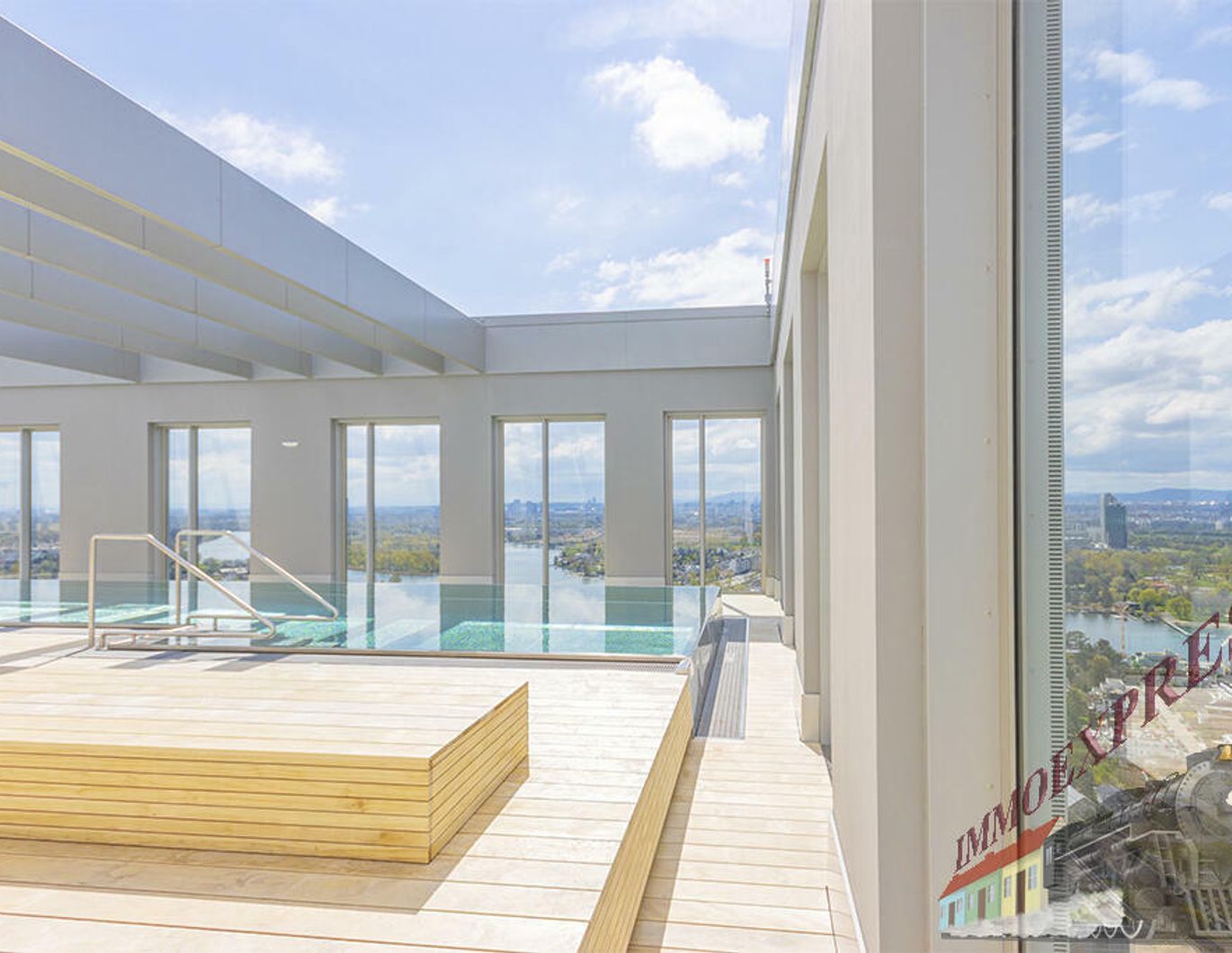 POOL | SONNENDECK | GYM | WELLNESS = 2-Zimmer-Wohnung + LOGGIA = U1 Kagran | DONAUZENTRUM | Vienna Twenty Two