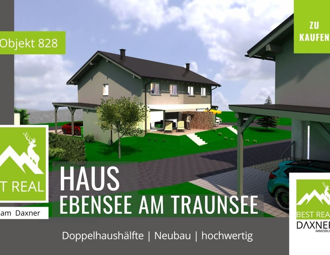 NEUBAU - Doppelhaushälfte in Ebensee am Traunsee - modernes Wohnen im Salzkammergut!