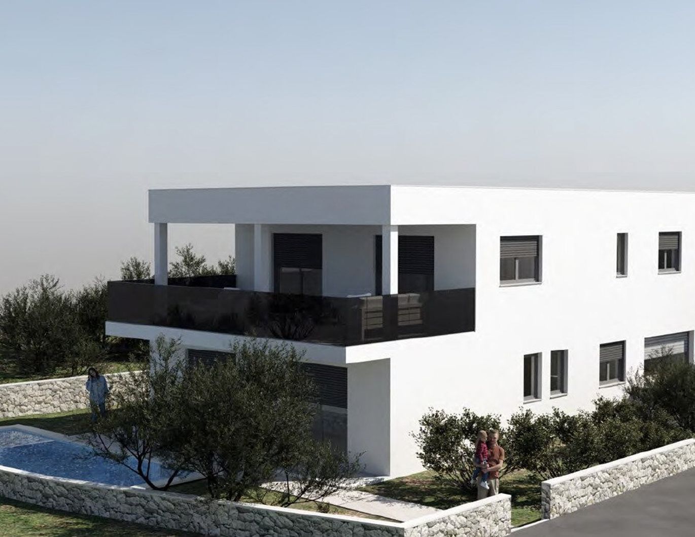 Neubau Villa mit TOP Fernblick - 5 Minuten zum Meer!