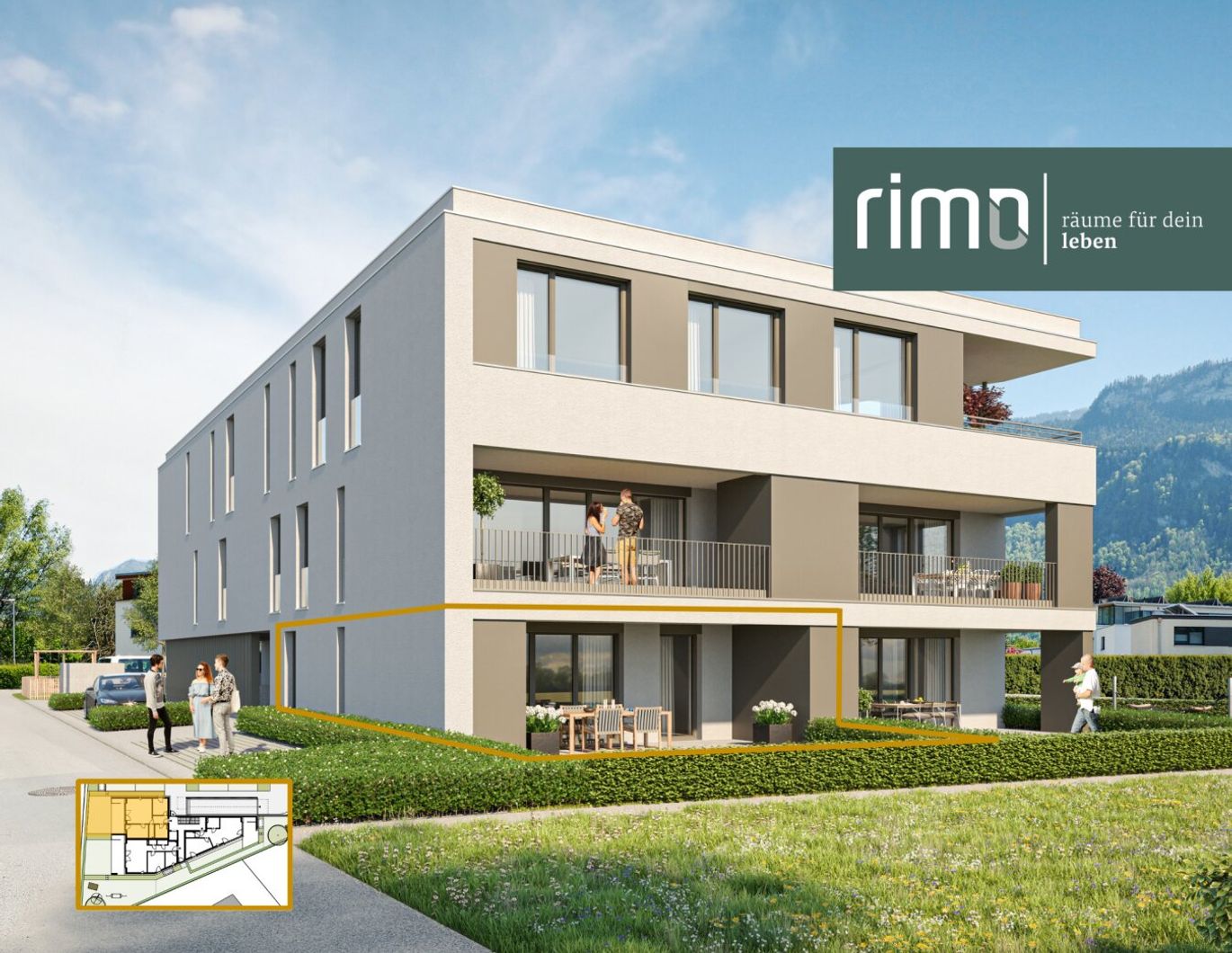 Wohnanlage in Altach | 3-Zimmer-Gartenwohnung - Top 01