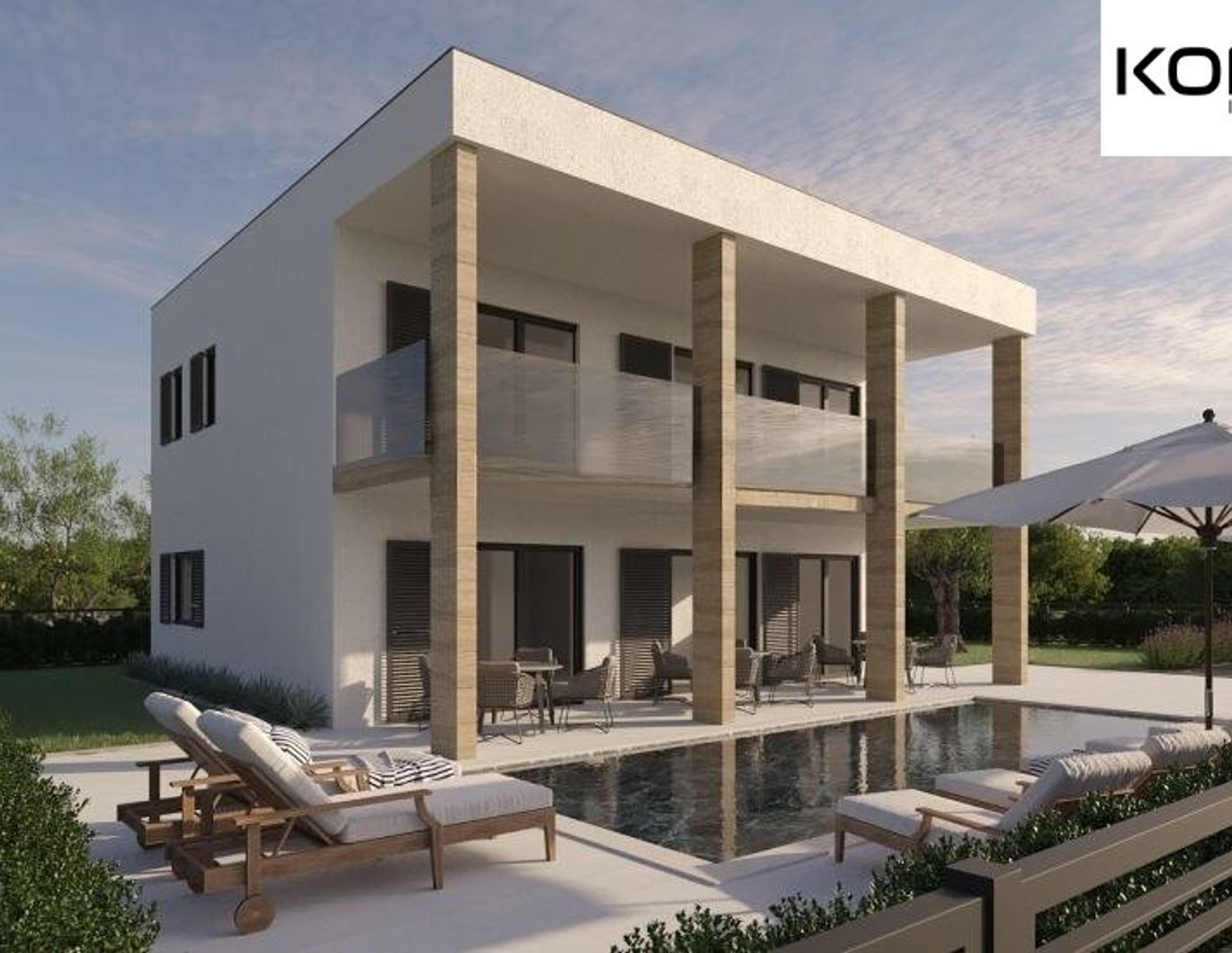 HRV - Moderne Villa mit Meerblick nahe Zadar: Exklusives Wohnparadies zu verkaufen!