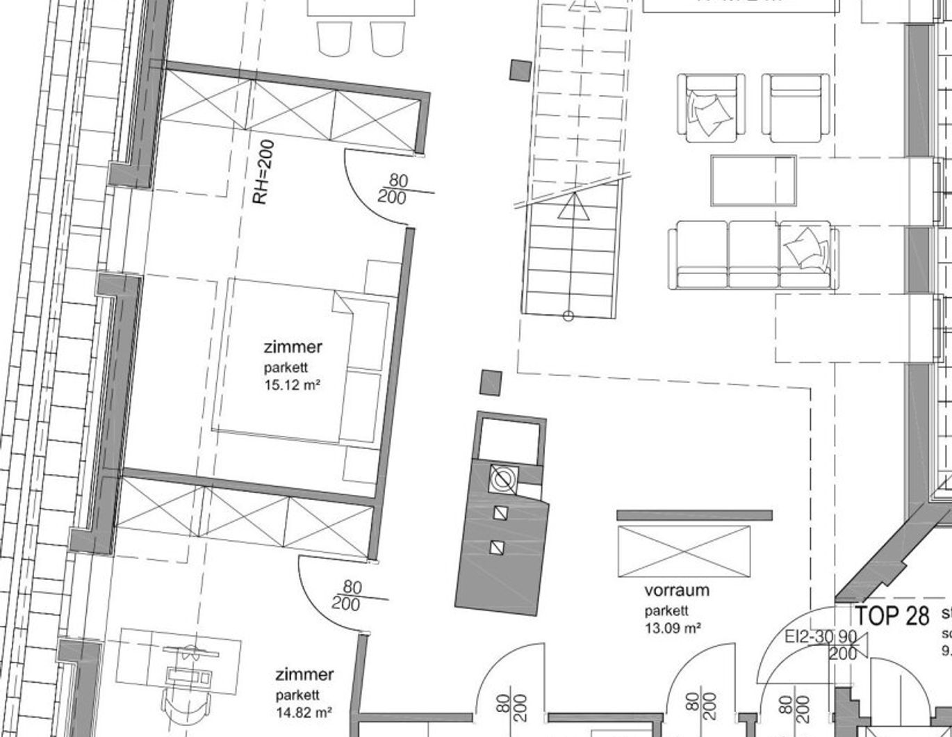 Gumpendorfer Straße: 5-Zimmer-Maisonette mit Terrasse