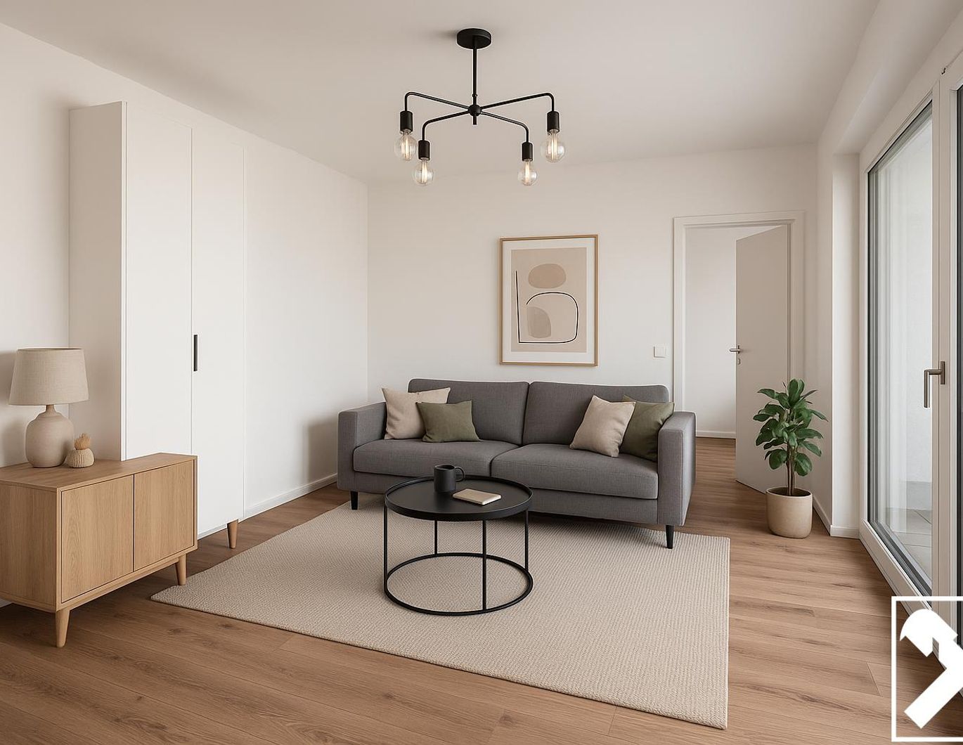 2-Zimmer-Mietwohnung - klein, fein, bezugsfertig