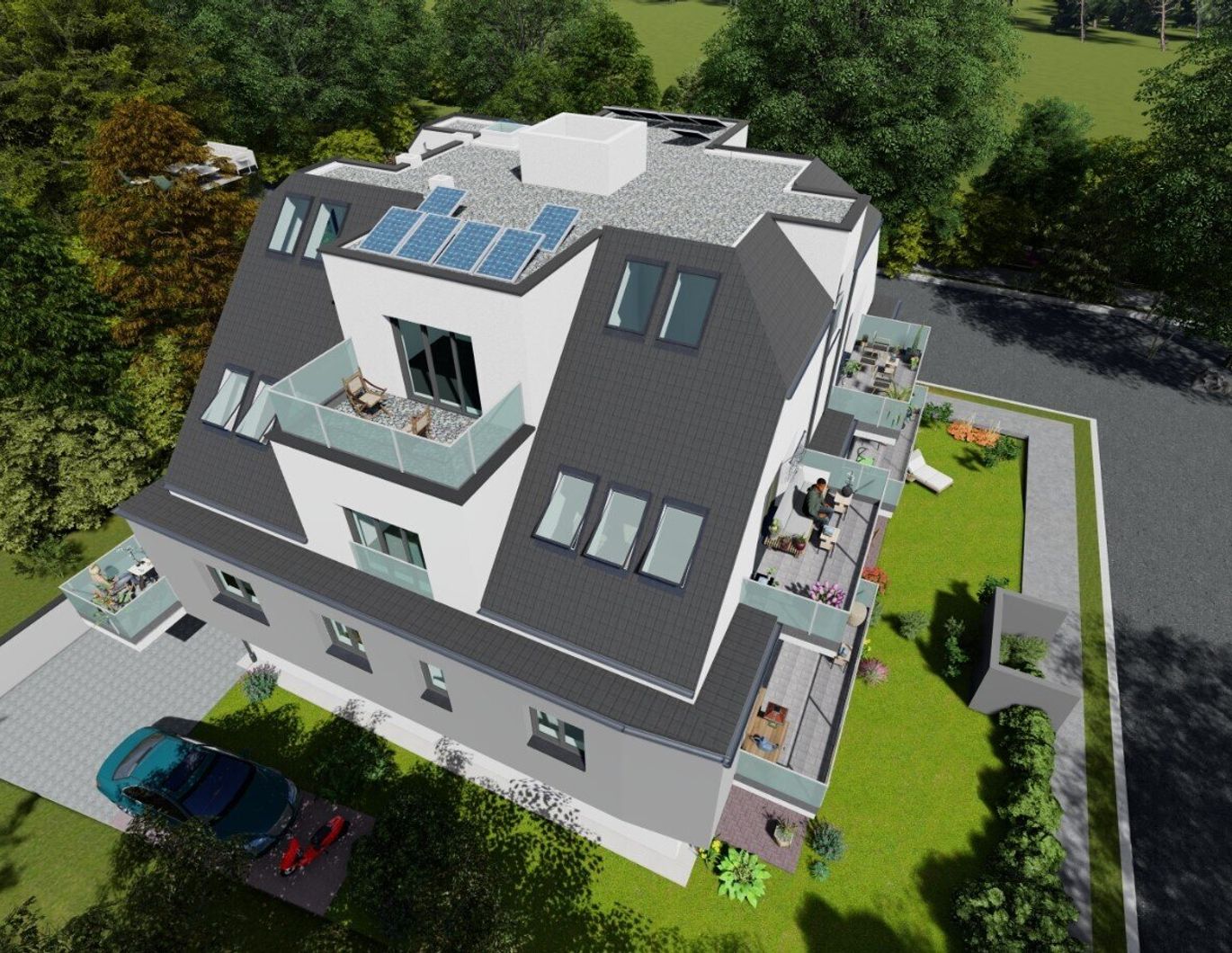 PROVISIONSFREI!!PANORAMABLICK - 4 ZIMMER PENTHOUSE MIT 2 TERRASSEN!