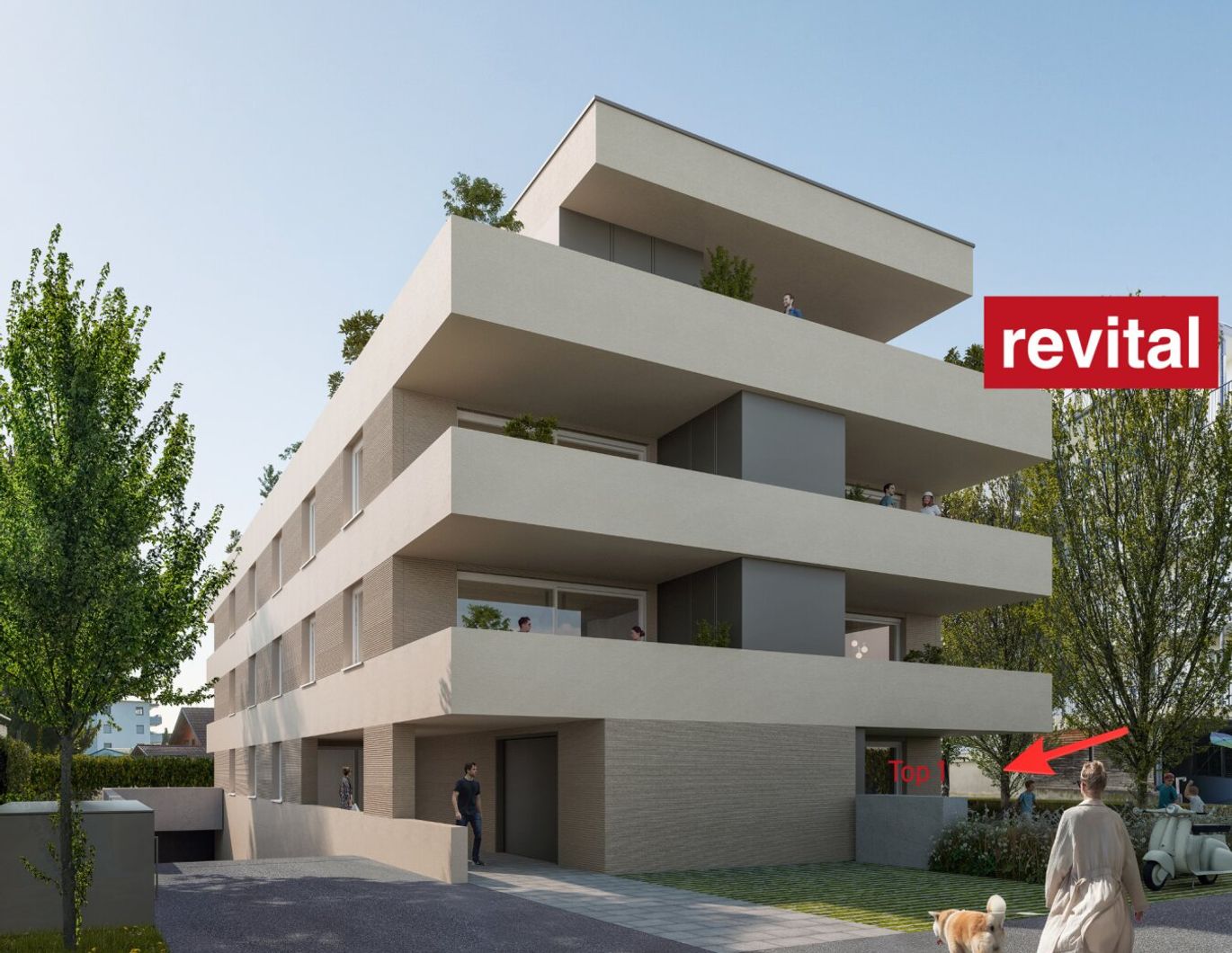 Widum 32 - Gartenwohnung in ruhiger Zentrumslage von Lustenau - Top 1