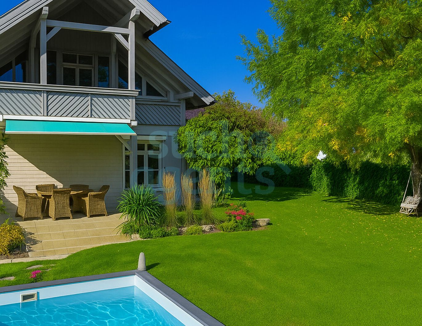 Ein-/Zweifamilienhaus mit Pool, idyllischer Ruhelage und traumhafter Aussicht