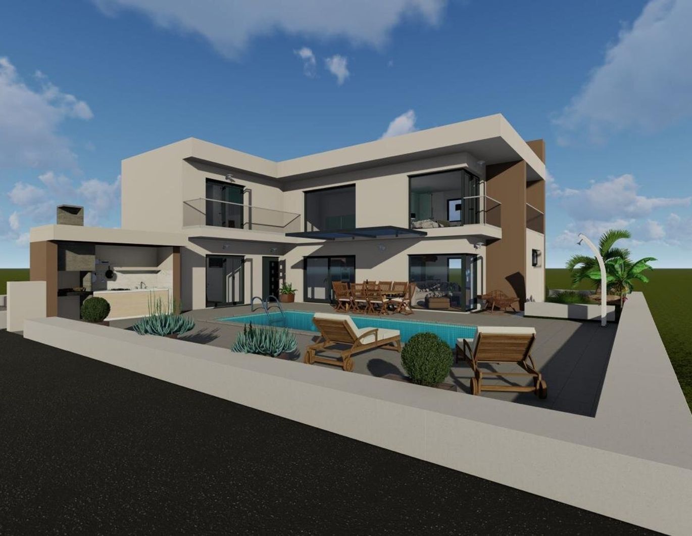 Luxusvilla mit Pool und Meerblick