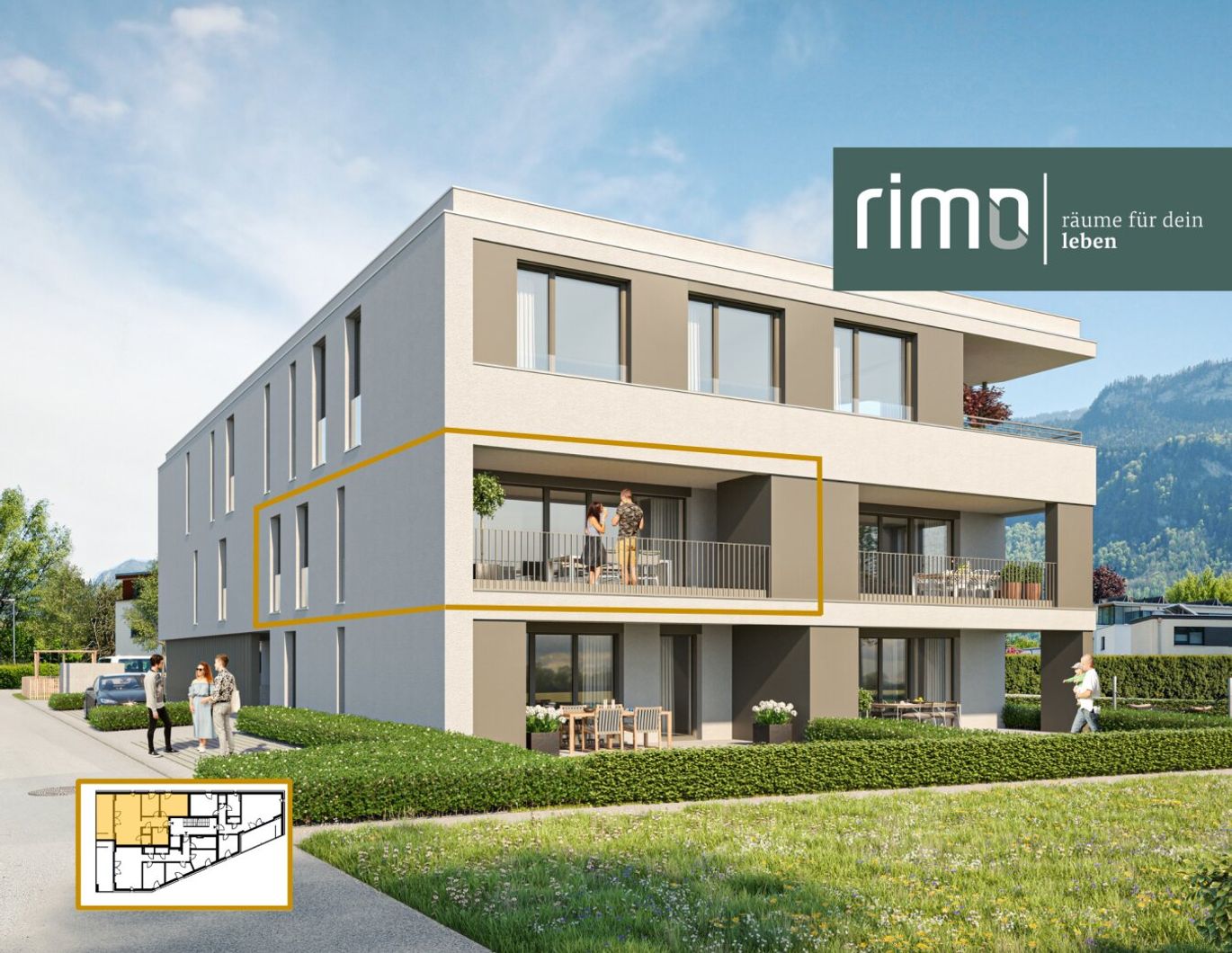 Wohnanlage in Altach | 3-Zimmerwohnung mit Terrasse - Top 04