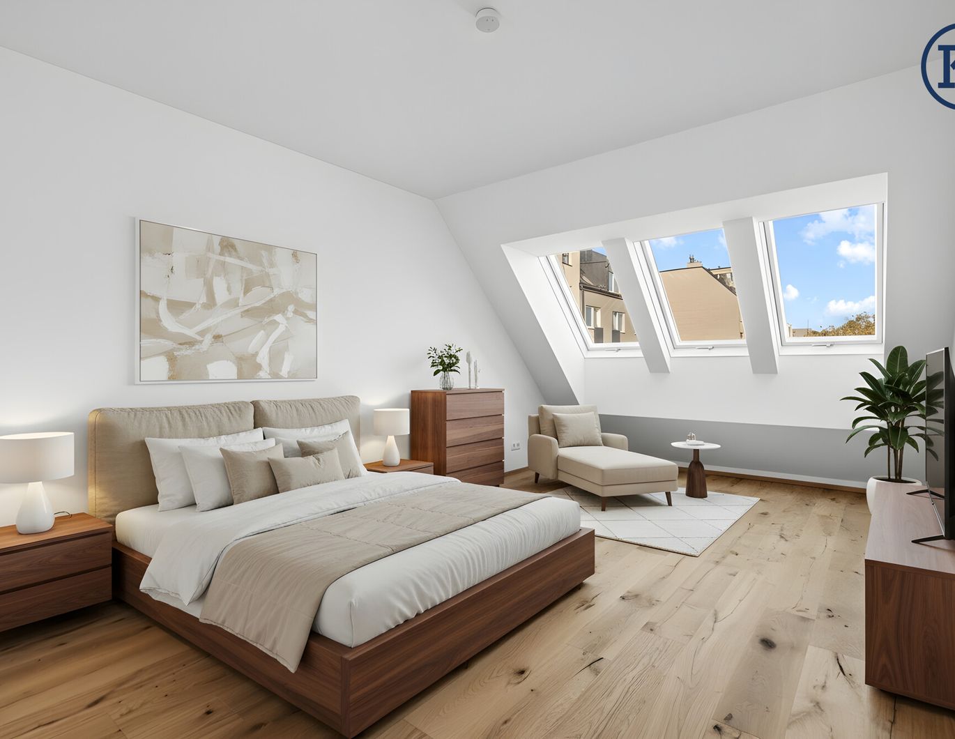 Dachgeschosswohnung in Top Lage, nahe Uno City