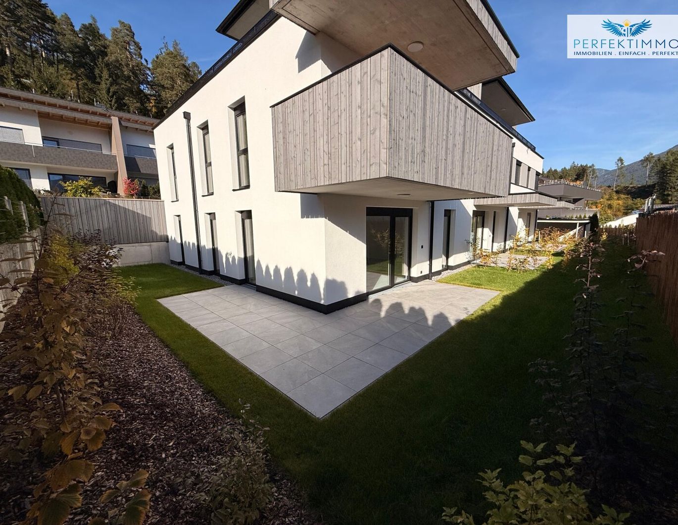 Neubau: 3-Zimmer-Wohnung mit Terrasse und Garten Top 3
