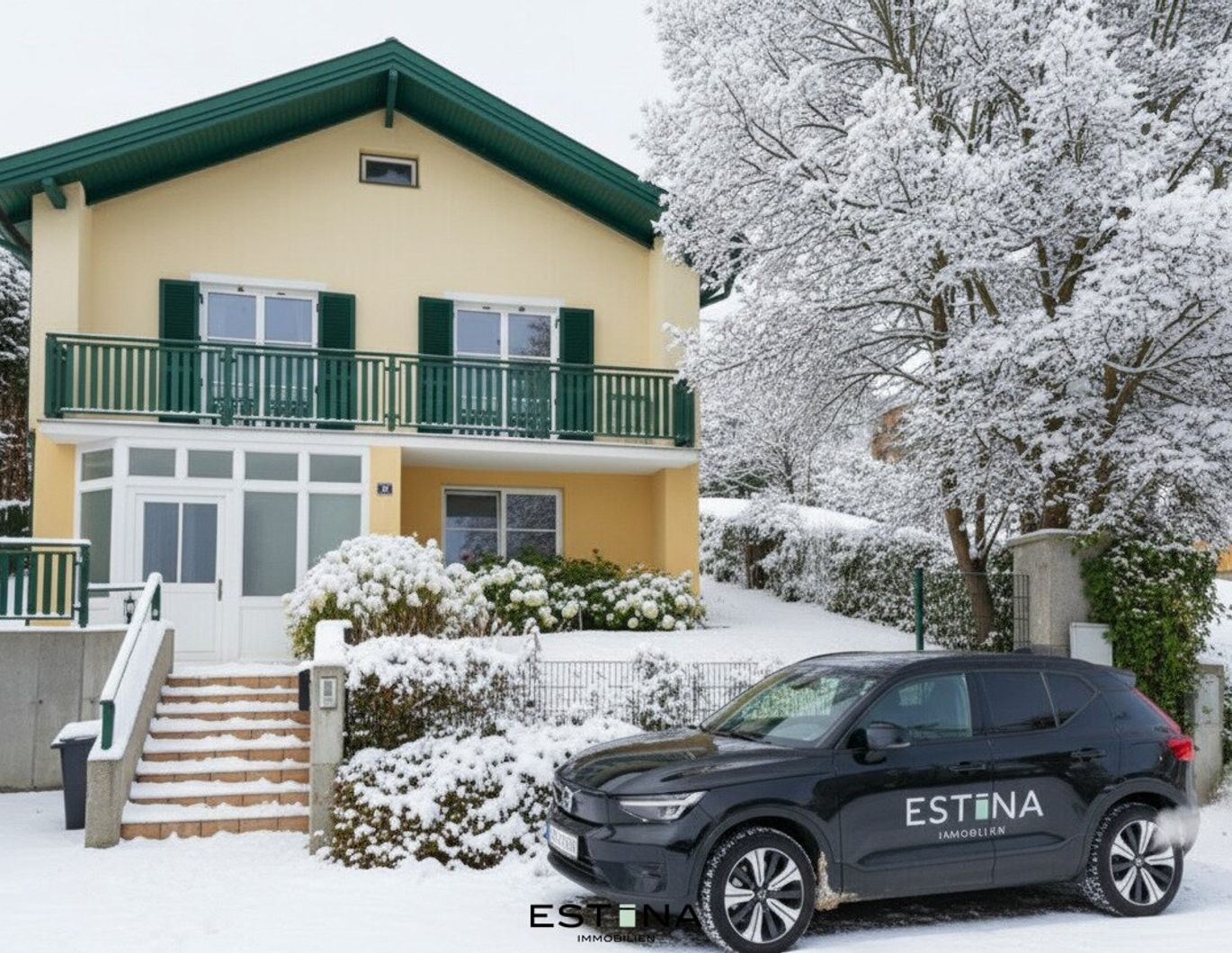 Gepflegtes Haus mit großem Garten, Panorama und Gartenhaus