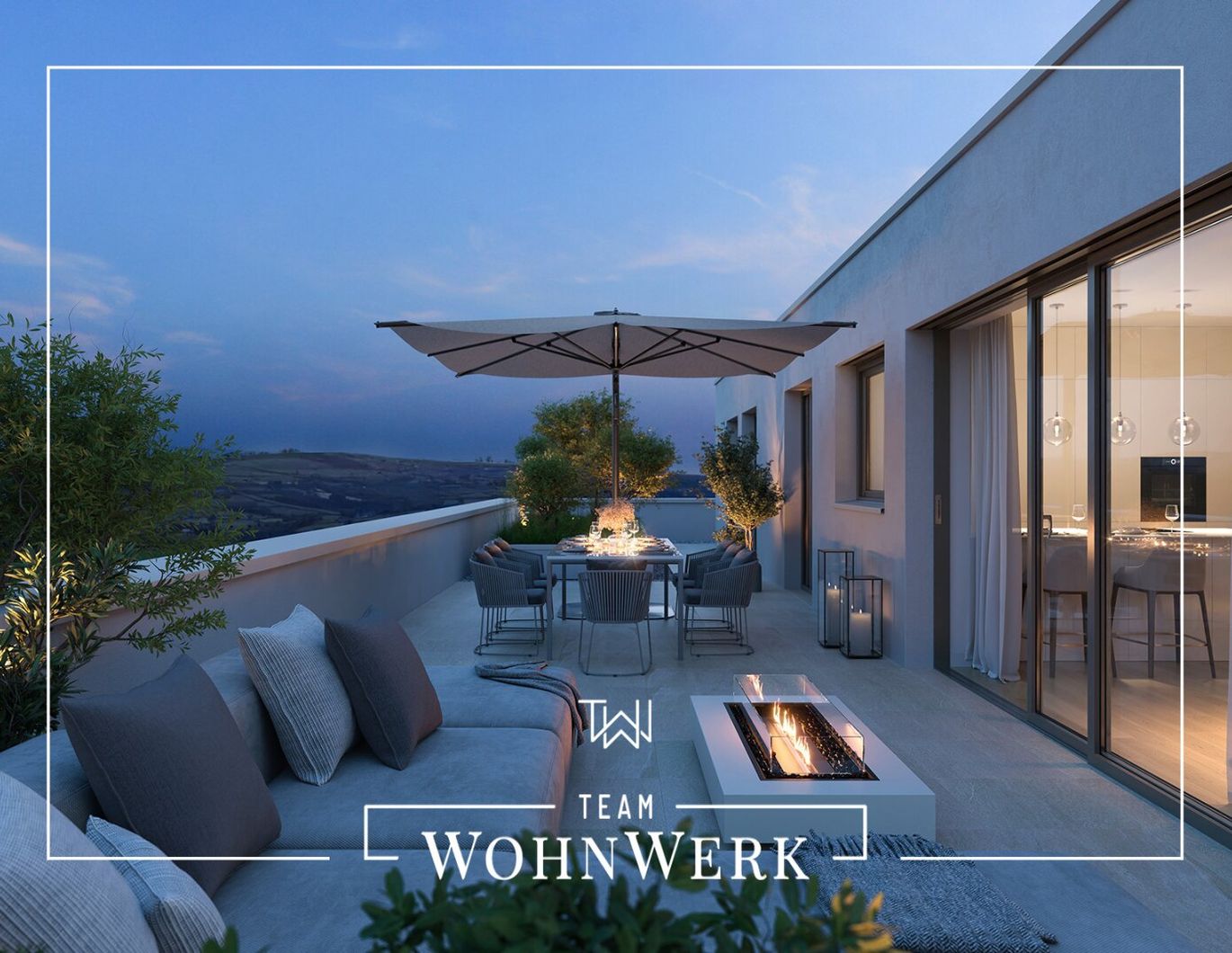 FREIRAUM³ - Luxuriöses Penthouse mit direktem Liftzugang & 124 m² Panorama-Terrasse