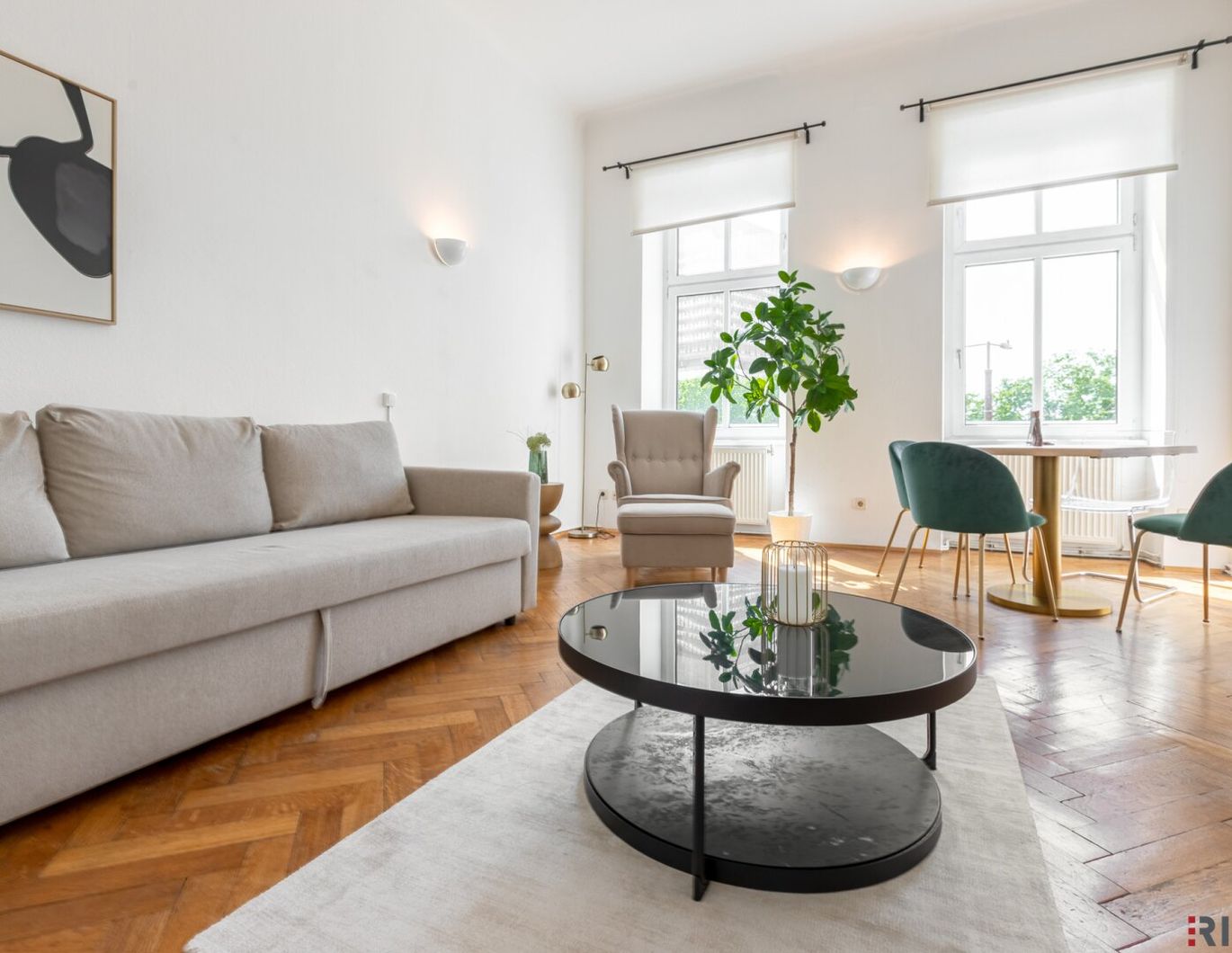 RETRO-CHIC II AIRBNB oder SELBST EINZIEHEN II KOMPLETT MÖBLIERT II ca. 11m² BALKON II SOFORT NUTZBAR II NÄHE U6/AKH/VOLKSOPER/WUK