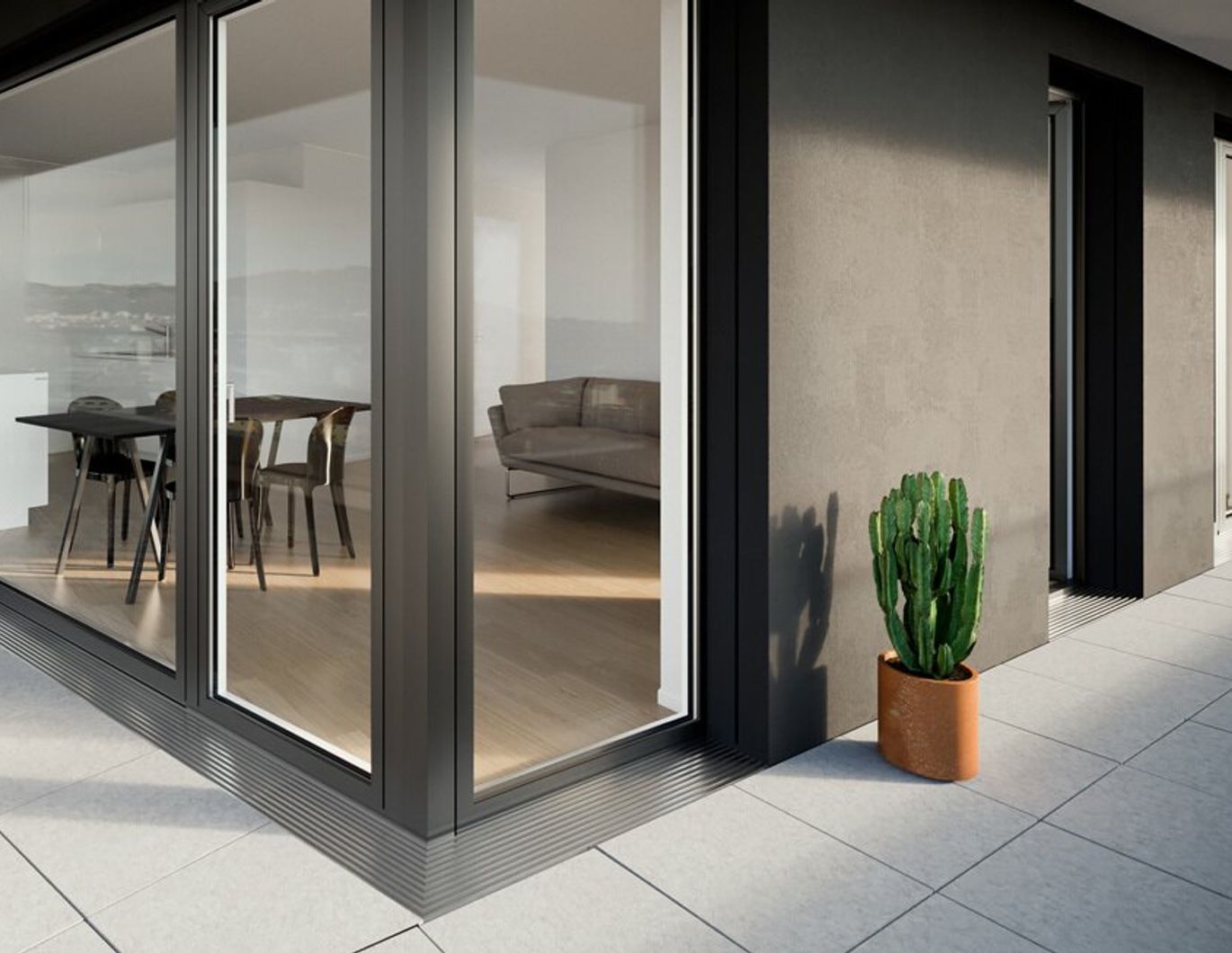 BRUCKNER TOWER - moderne 70m² Wohnung inkl Küche und TG-Stellplatz und Balkon im 22. OIG