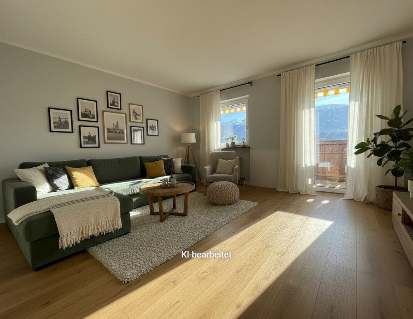 *geräumige 3 Zimmer Wohnung mit extra Küche, Balkon und Garage! Super schöne Aussicht inkludiert!