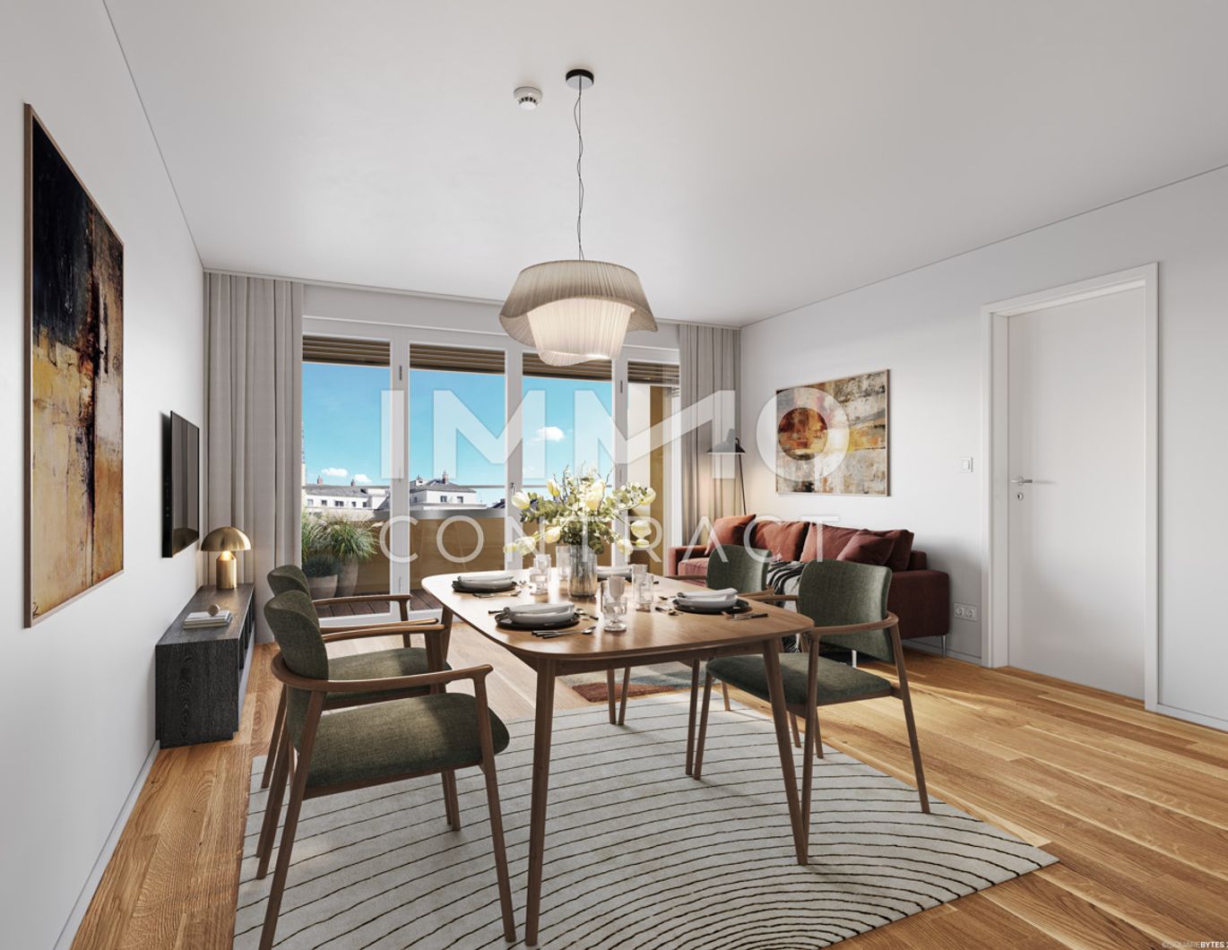 Provisionsfrei: 7. Stock - Laxenburger Straße/Hauptbahnhof - große Zweizimmer-Wohnung