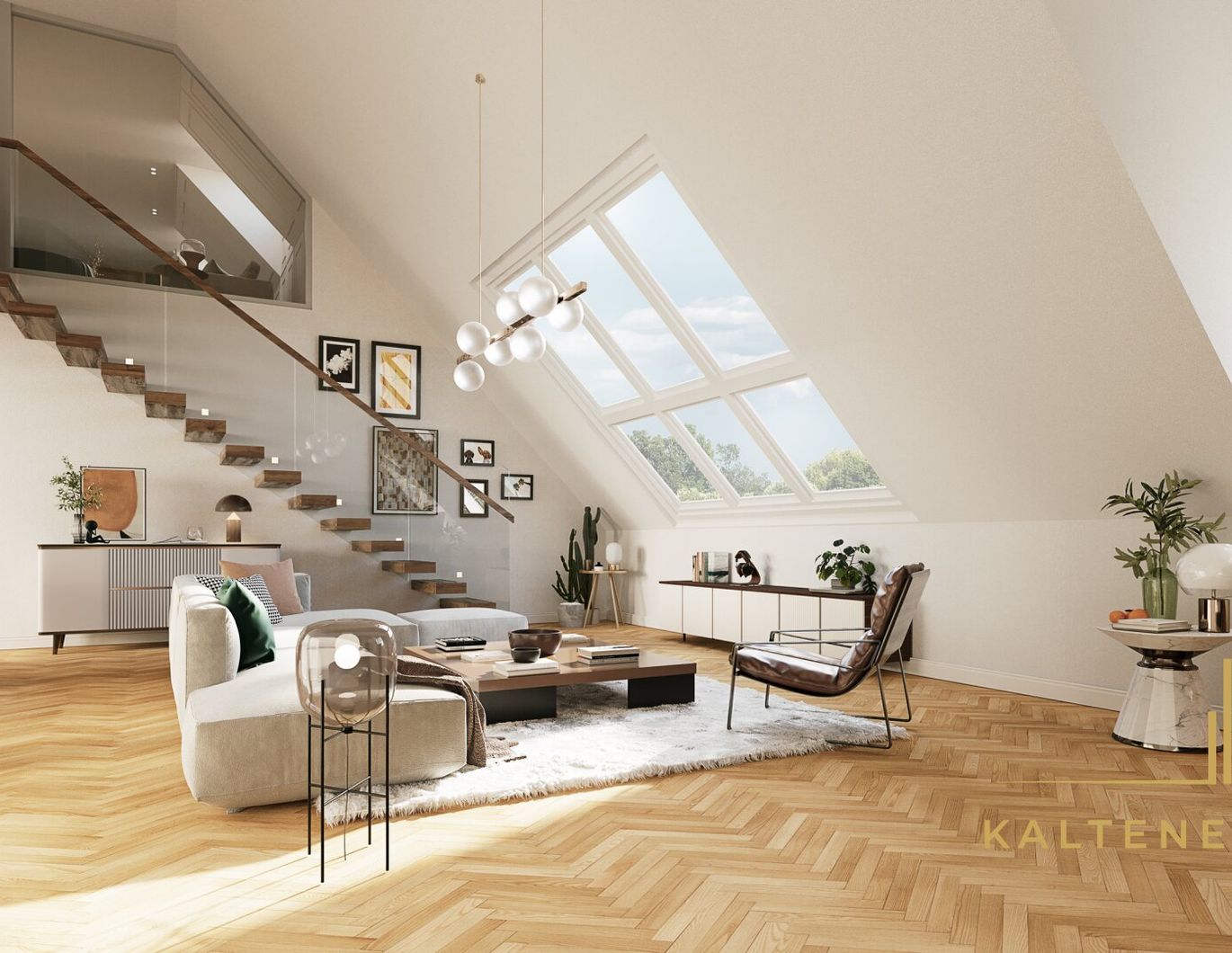 Nussdorf: Premium-Dachgeschoss mit Galerie und Loggia auf Gründerzeithaus - Erstbezug