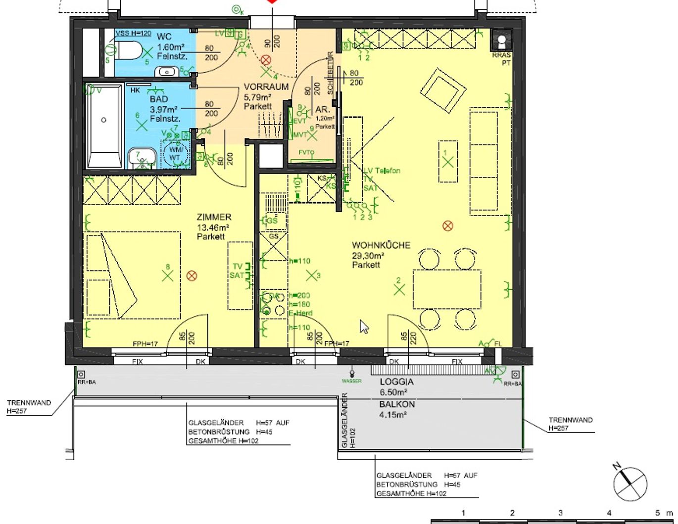 Neuwertige Traumwohnung in Grün- & Ruhelage (5 Min zu U2 Hardeggasse)