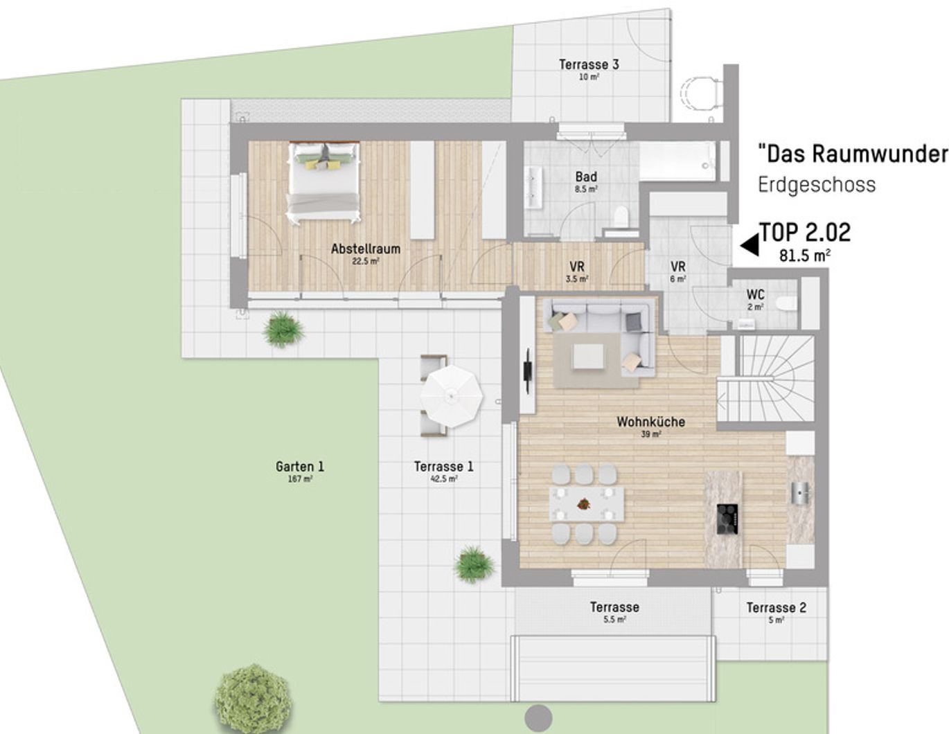 Wohnen mit Wow-Faktor. Luxuriöse 2-Zimmer Wohnung in exklusivster Lage am Wasser
