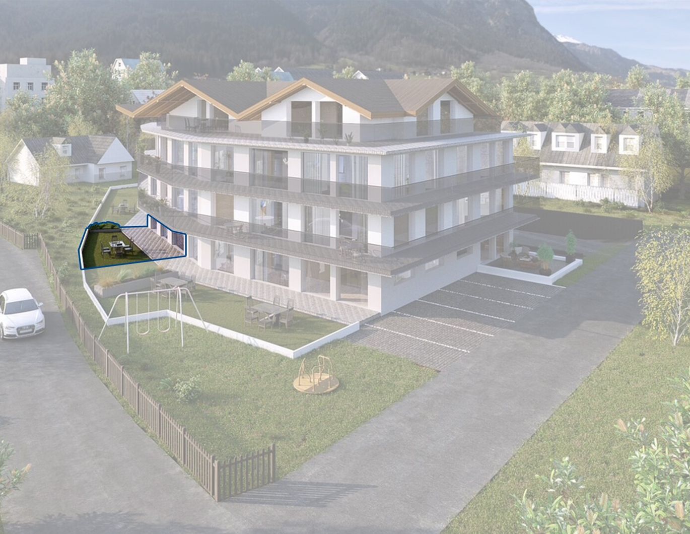 Top 04: Exklusive 3-Zimmer-Neubauwohnung mit SW-Terrasse und Garten