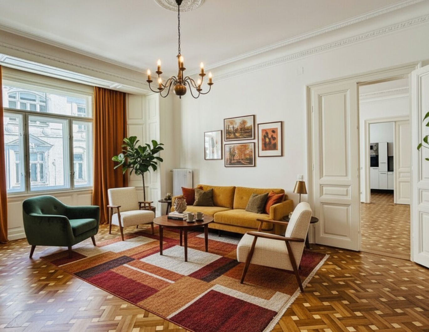 Erstbezug nach Sanierung - Stilaltbauwohnung mit kleinem Balkon