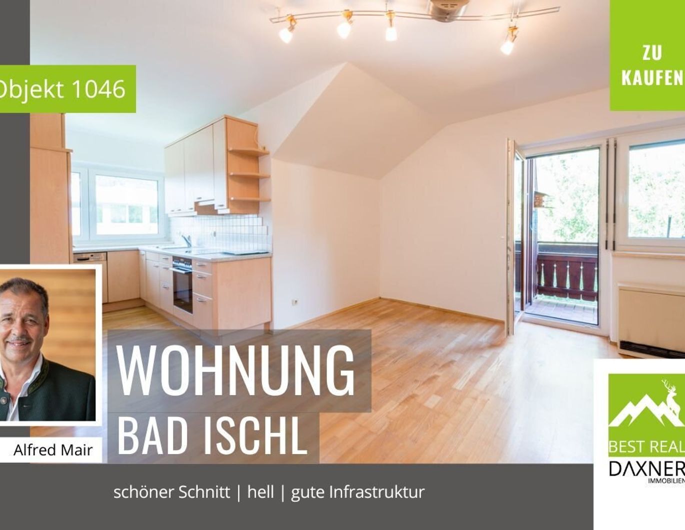 Gut geschnittene 3-Zimmer Dachgeschosswohnung