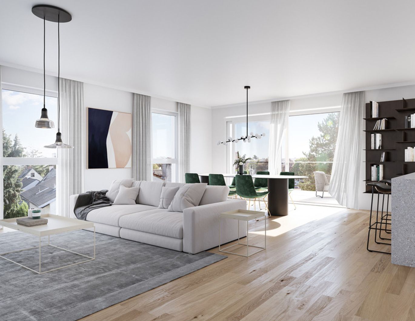 Alle guten Dinge sind ... 3-Zimmer Wohnung mit 3 Terrassen und ganz viel Platz zum Ausbreiten