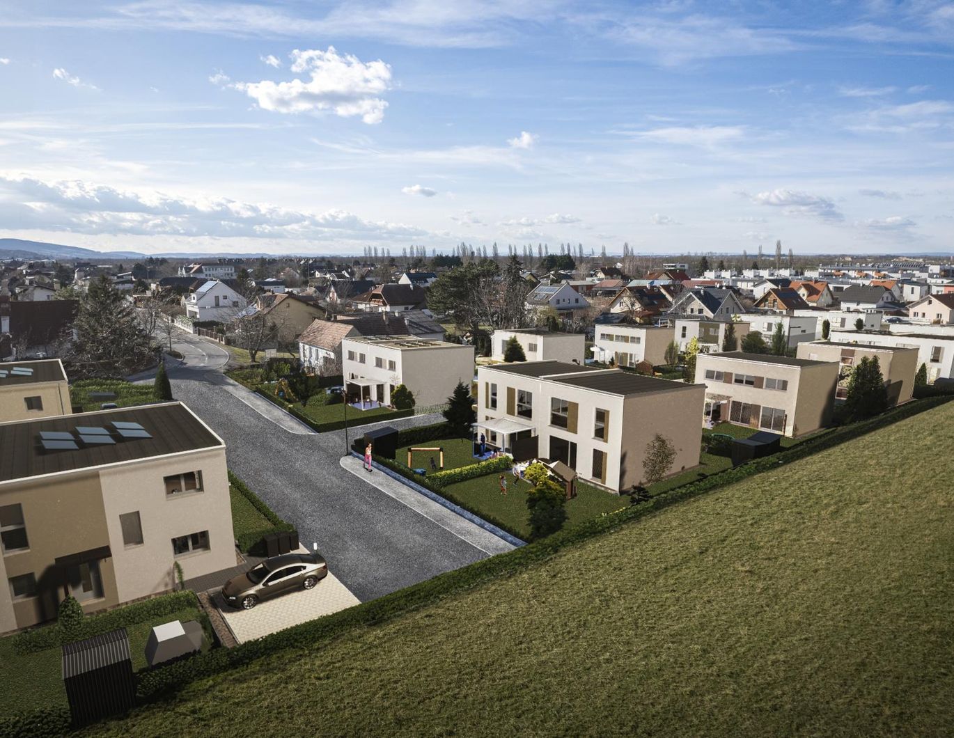 LEISTBARER WOHNTRAUM: PROVISIONSFREI: GARTENGLÜCK MIT VIEL LUXUS AUF EIGENGRUND IN HERRLICHER WOHNLAGE VON KÖNIGSTETTEN IM WIENERWALD