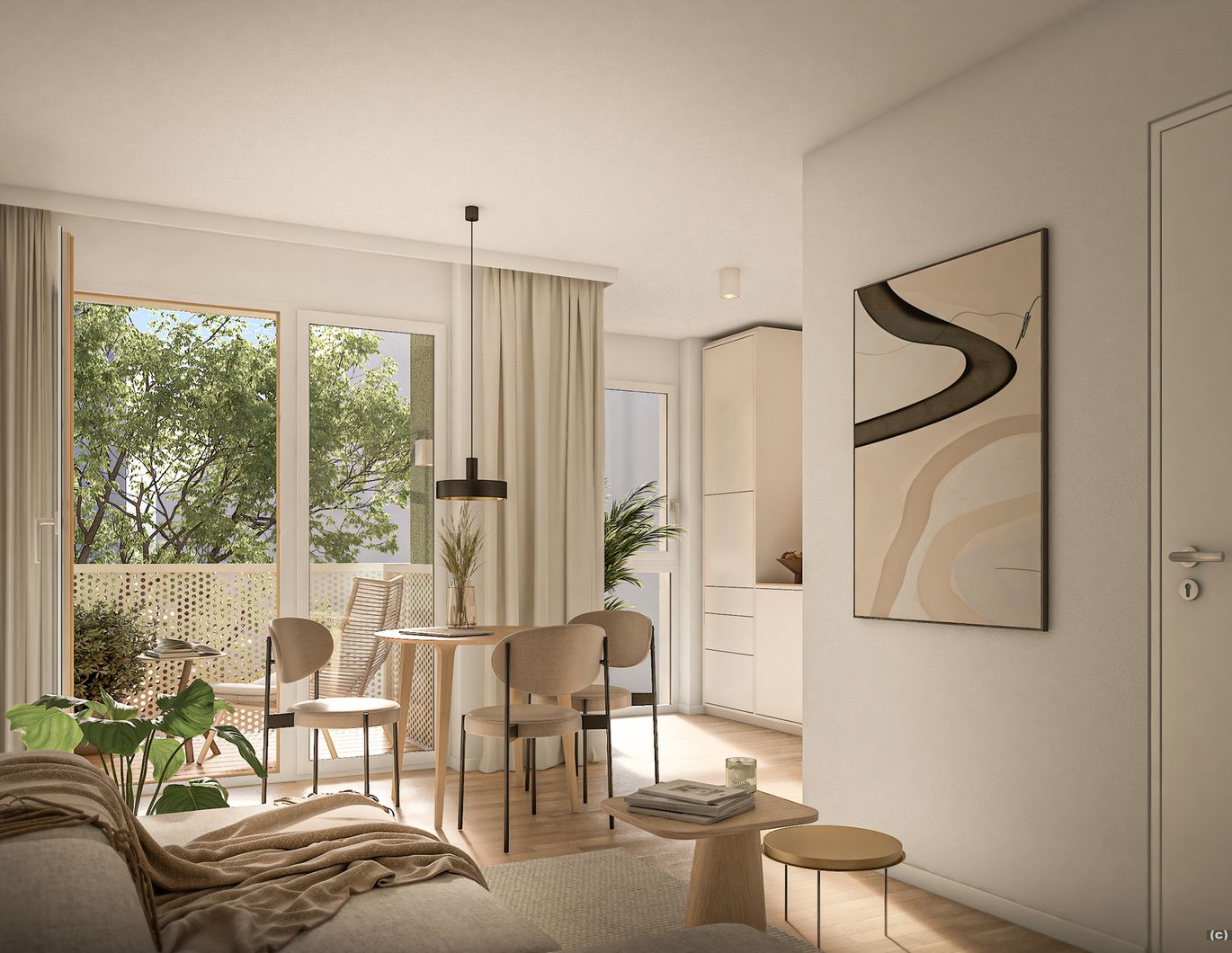 DAVID 59: Sonniges Multitalent für jede Lebenslage | 3-Zimmer Wohnung mit Innenhof-Loggia
