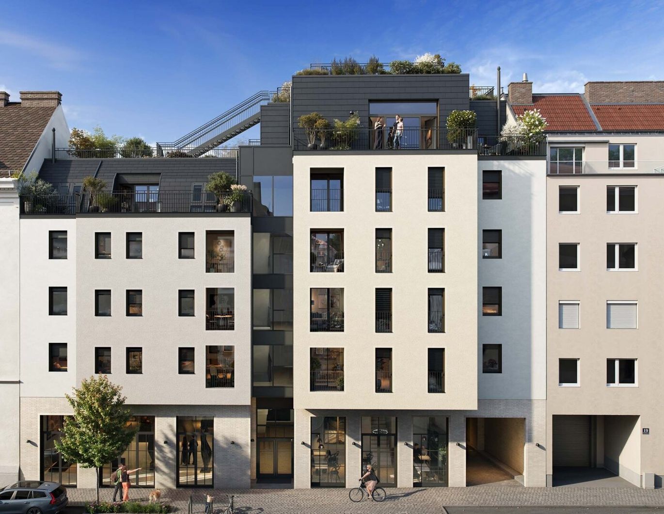 Maisonette mit Terrasse, Garten & Balkon - modernes Wohnen auf zwei Ebenen