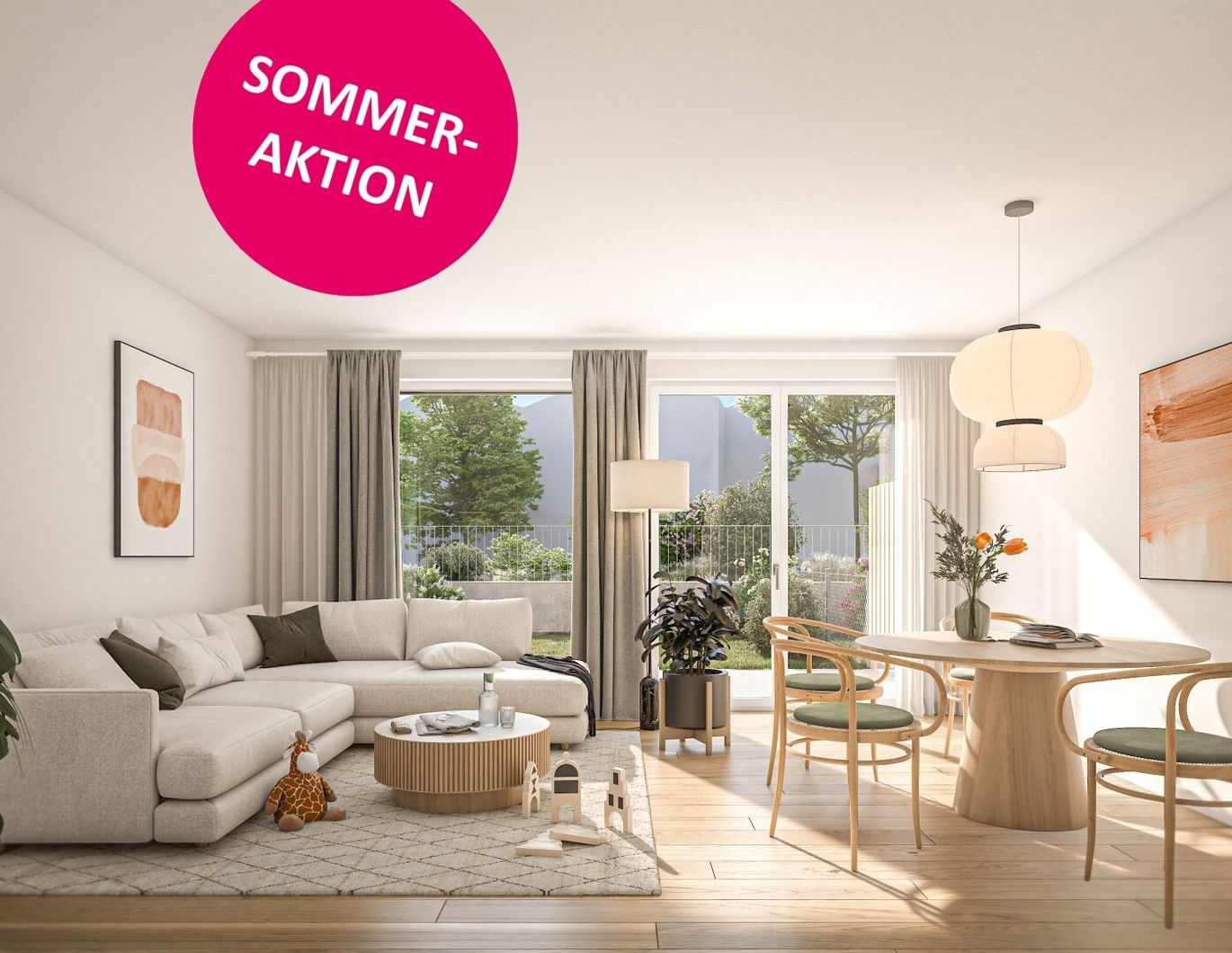 SOMMERAKTION! Städtischer Luxus, Naturnahe Ruhe: LIESING GARDENS vereint beides