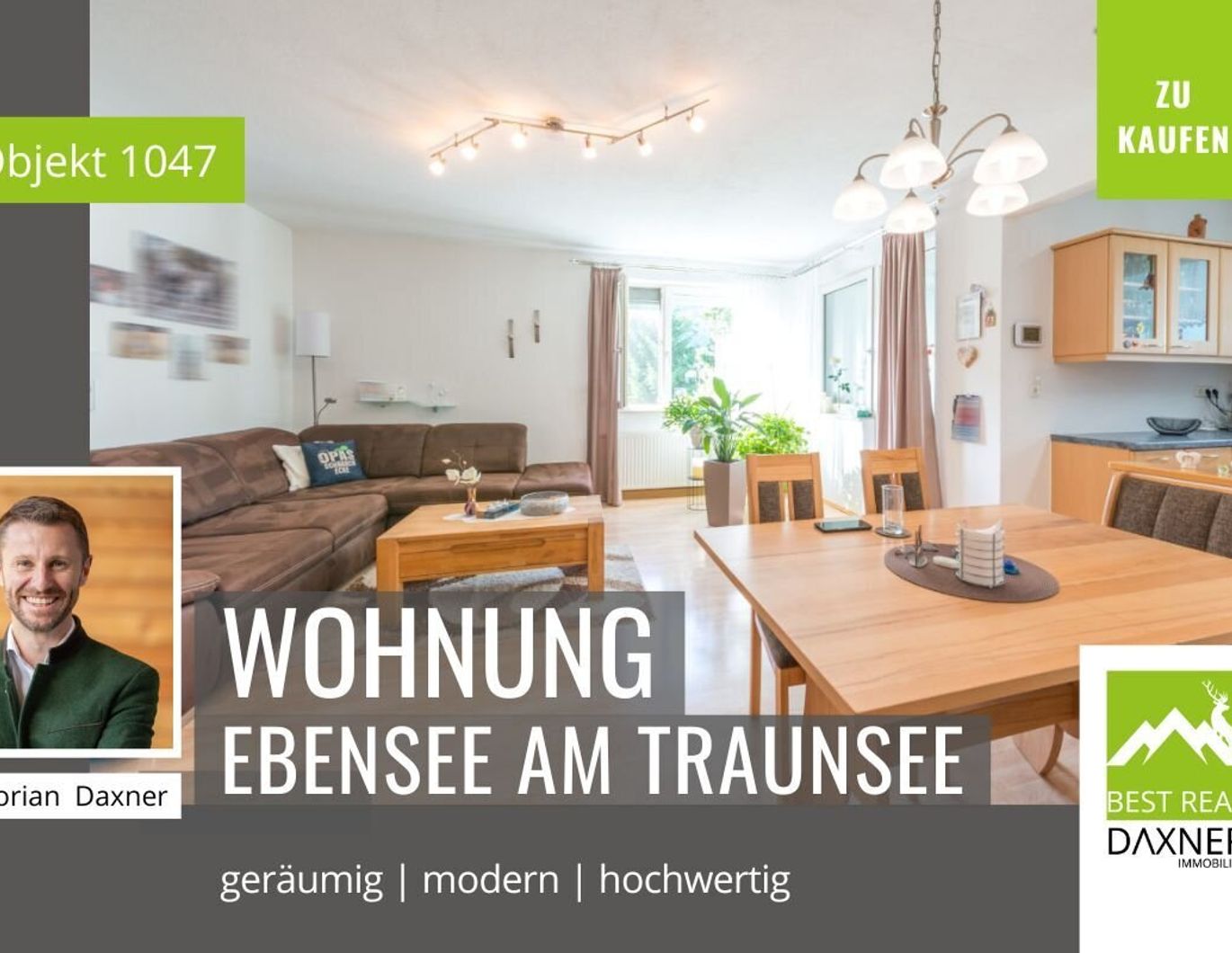 Traumhafte 3-Zimmer-Wohnung mit Bergblick in Ebensee am Traunsee