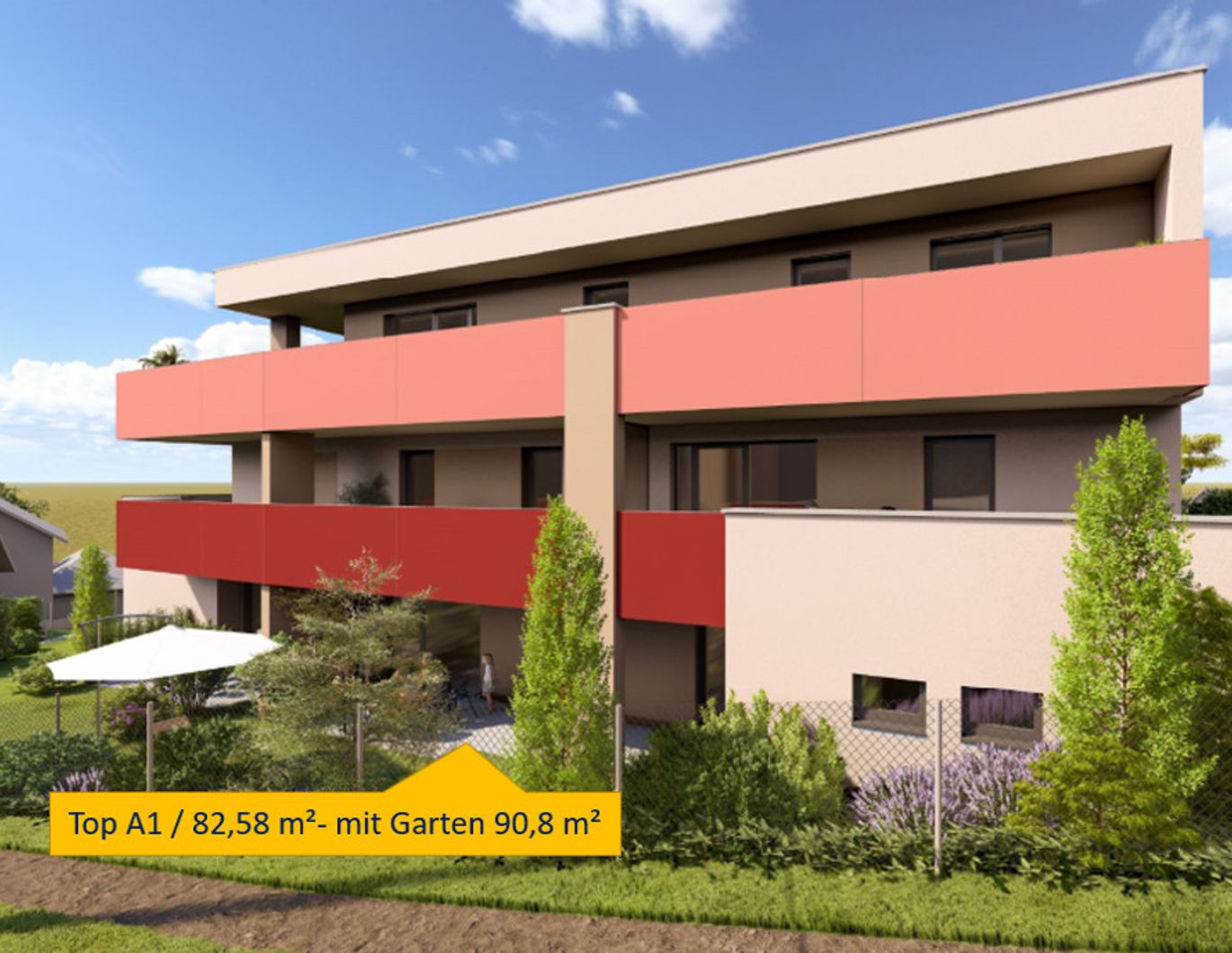 Großzügige Gartenwohnung in den STADTTERRASSEN PEUERBACH / provisionsfrei! ** JETZT FRÜHKÄUFER-RABATT!**