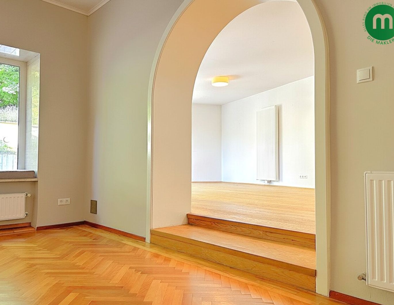Wohnen am grünen Stadtrand - 160 m² Gartenwohnung in absoluter Ruhelage