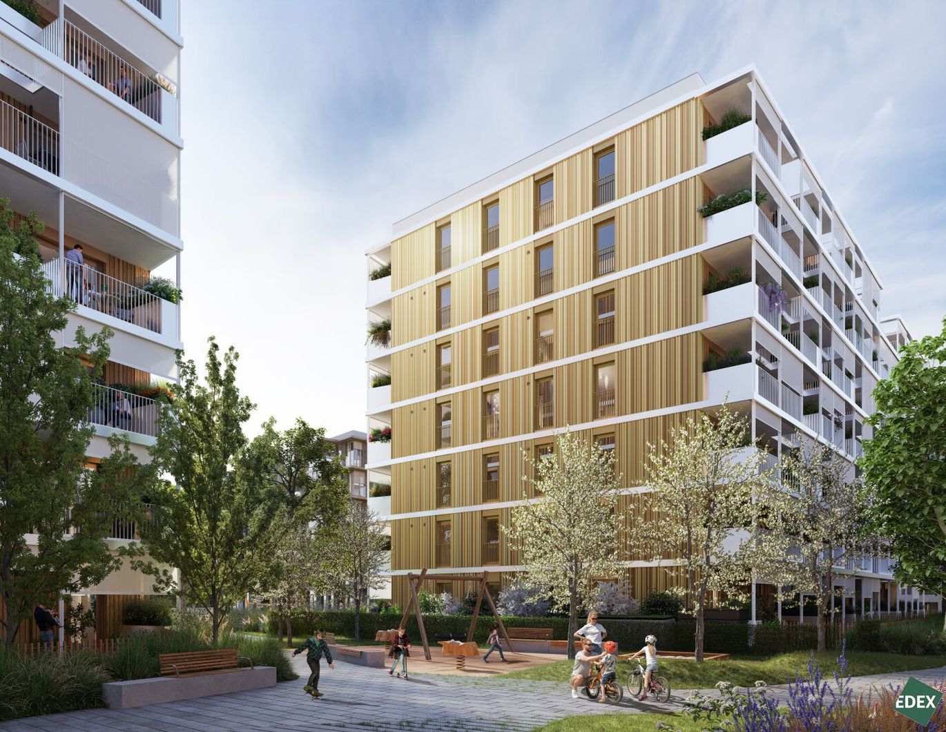 VILLAGE IM DRITTEN | Moderne 4-Zimmer Anlegerwohnung mit 2 Balkonen