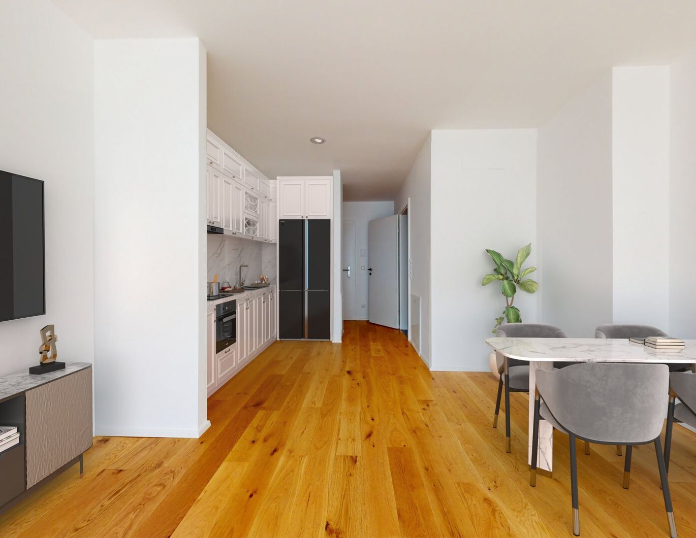 Modern top floor appartment with a terrace in a quiet location