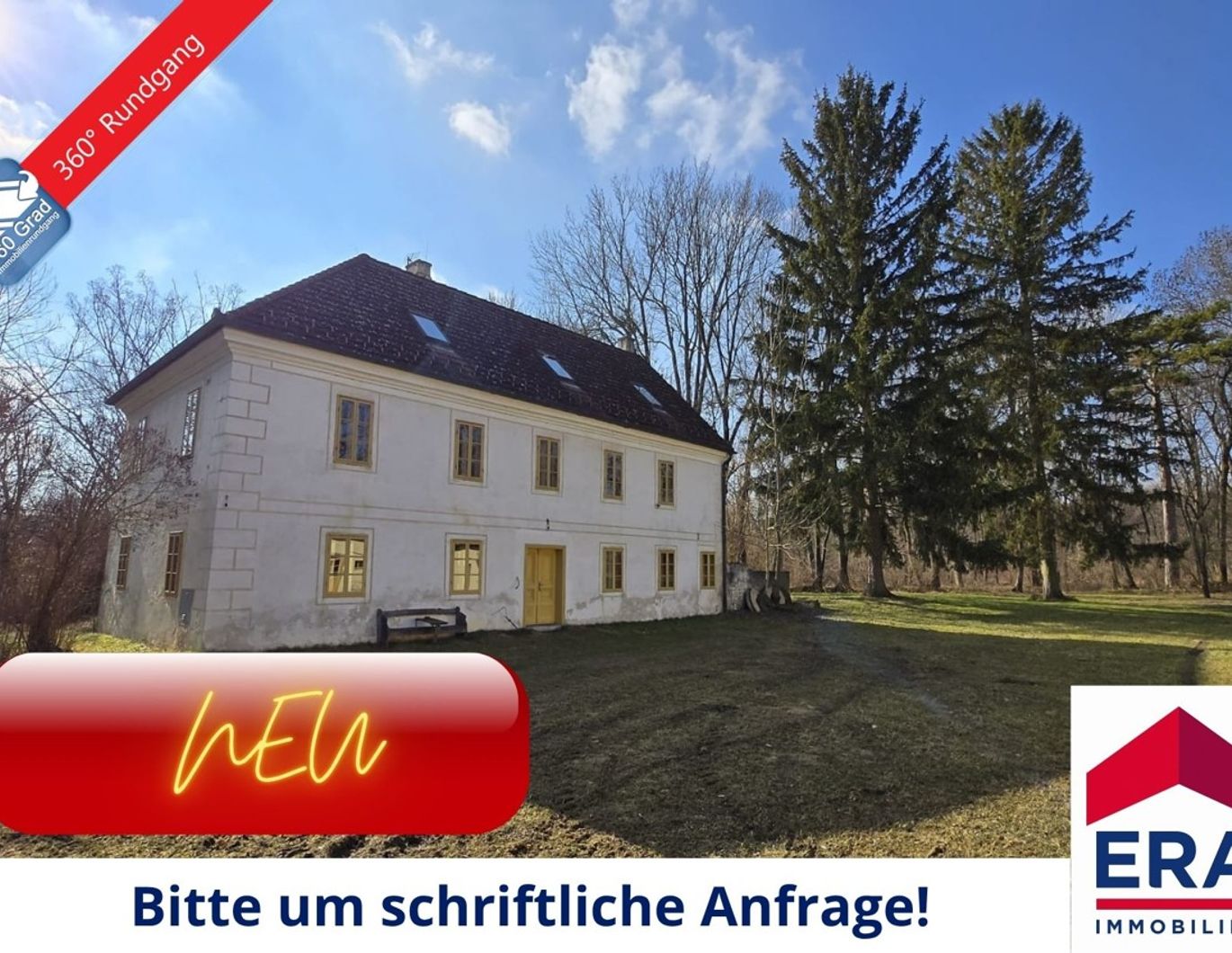 Rannersdorf KAUF - Beeindruckendes Herrenhaus/Mühle auf imposanten Areal eventuell Pferdeoase