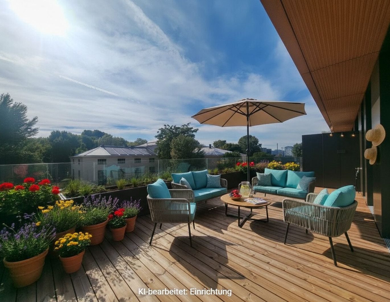 Grünblick beim Stadion