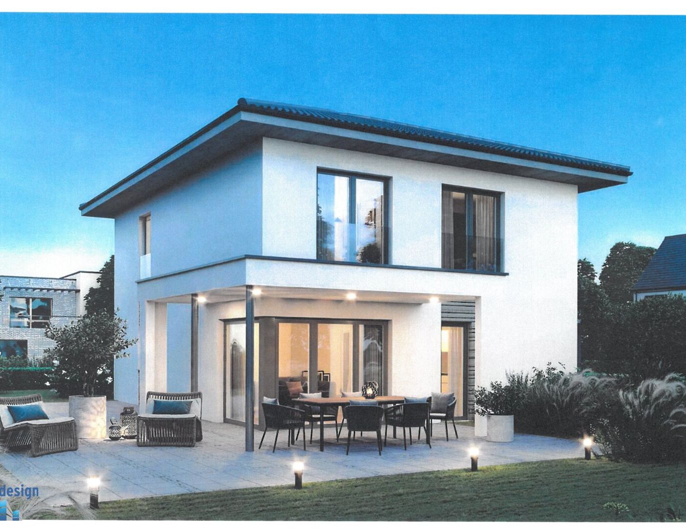 Neubau in Groß Enzersdorf ! Modernes ELK-Haus in schöner Siedlungslage im Schlosspark Rutzendorf - Provisionsfrei für den Käufer !