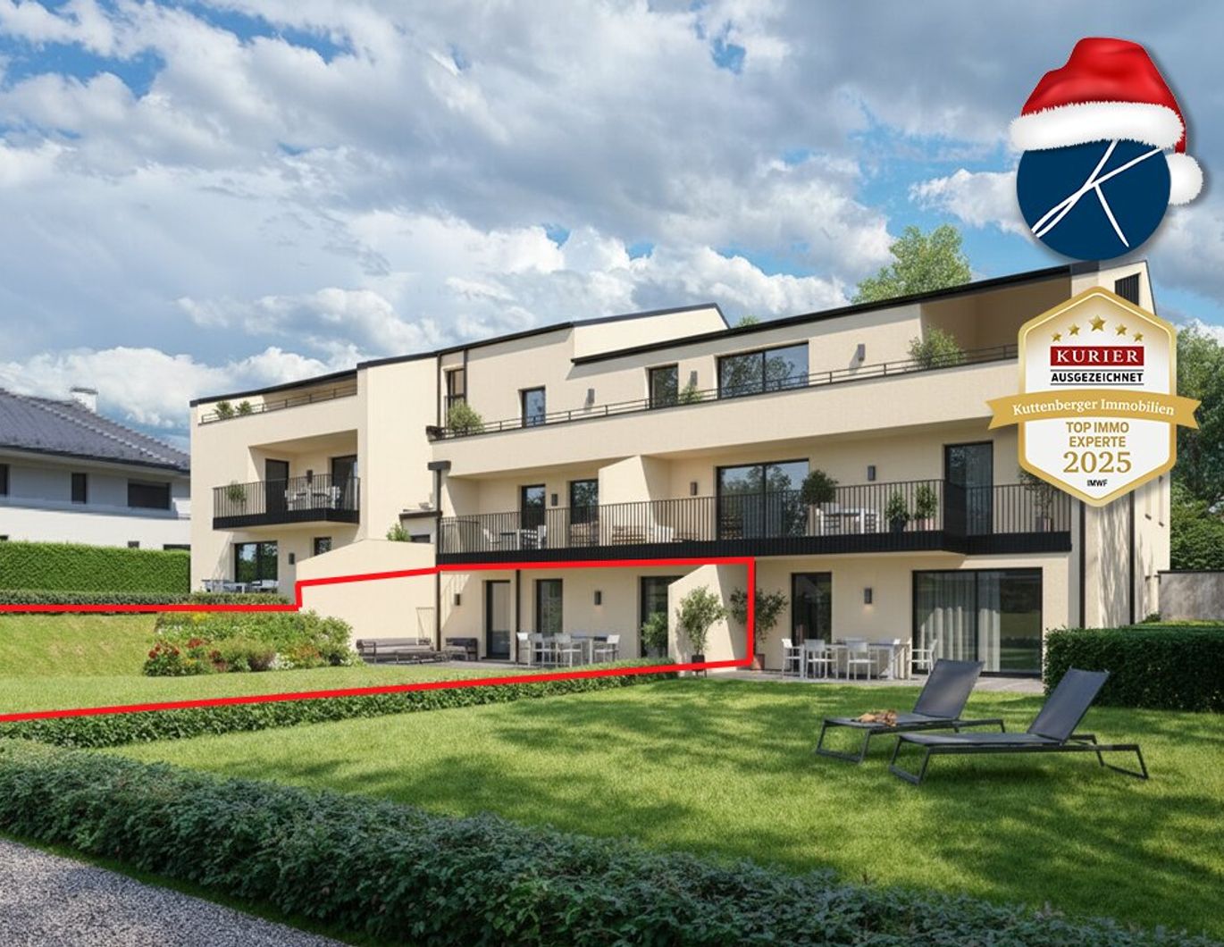 Gartenwohnung mit 343m² Außenbereichen (Top 2) - Neubauprojekt am Kremser Steindl