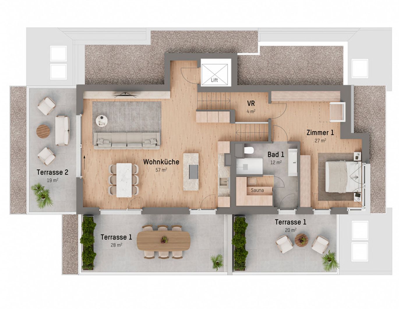 1210, Langenzersdorfer Straße, In Strebersdorf am Fuße des Bisambergs, 5-Zimmer-Penthouse