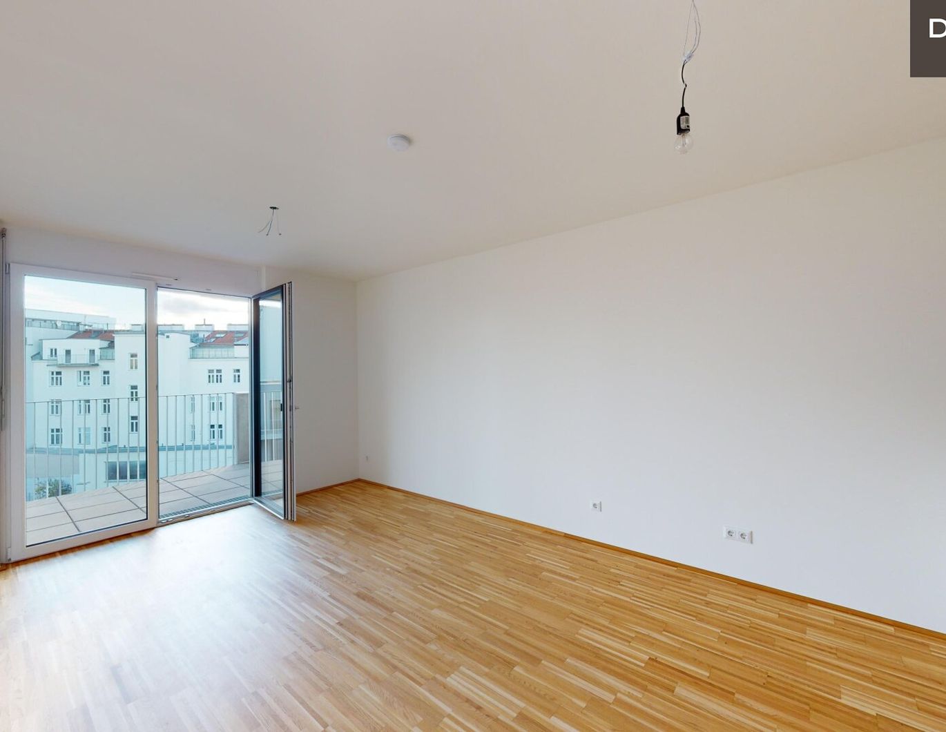 ## AB JUNI VERFÜGBAR ## DREI ZIMMER ## 2. STOCK ## MIT BALKON ## FREIFLAECHE ## NEUBAU ## RICHTUNG SÜDEN