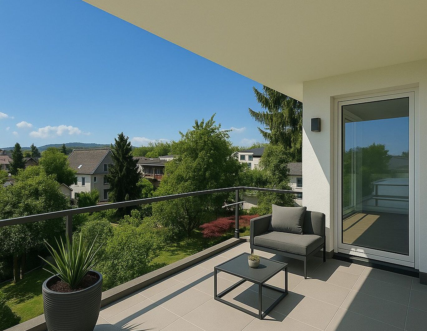 Schlüsselfertig: Sonnige Wohnung mit zwei Balkonen!