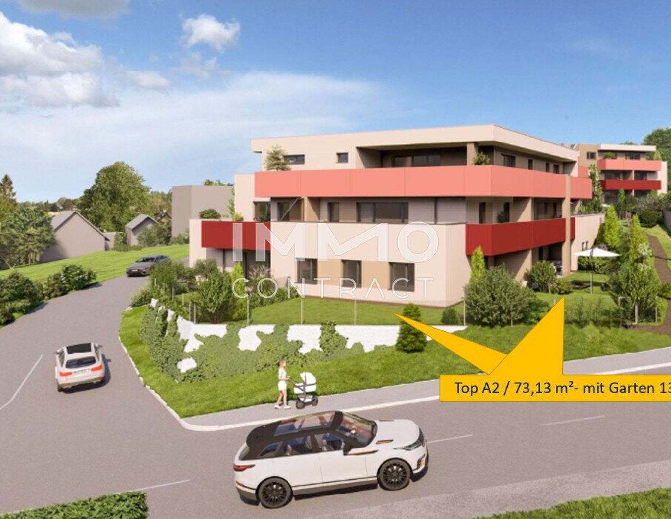 Ideale 3-Zimmer Eck-Gartenwohnung in den STADTTERRASSEN PEUERBACH - provisionsfrei! ** JETZT FRÜHKÄUFER-RABATT!**