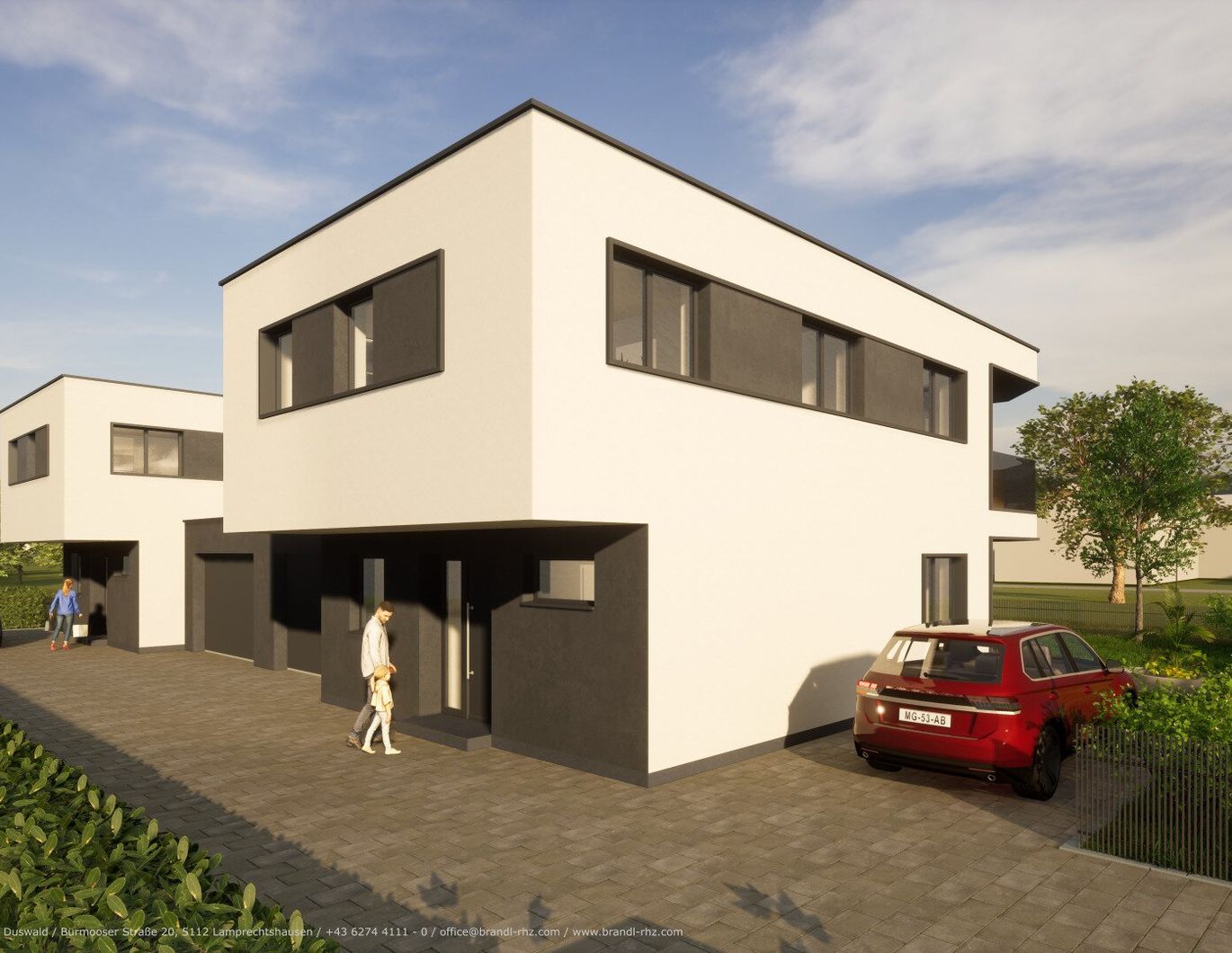 Letzte Chance - Moderne Doppelhaushälfte in Lochen am See - Erstbezug mit Balkon und zwei Garagen!