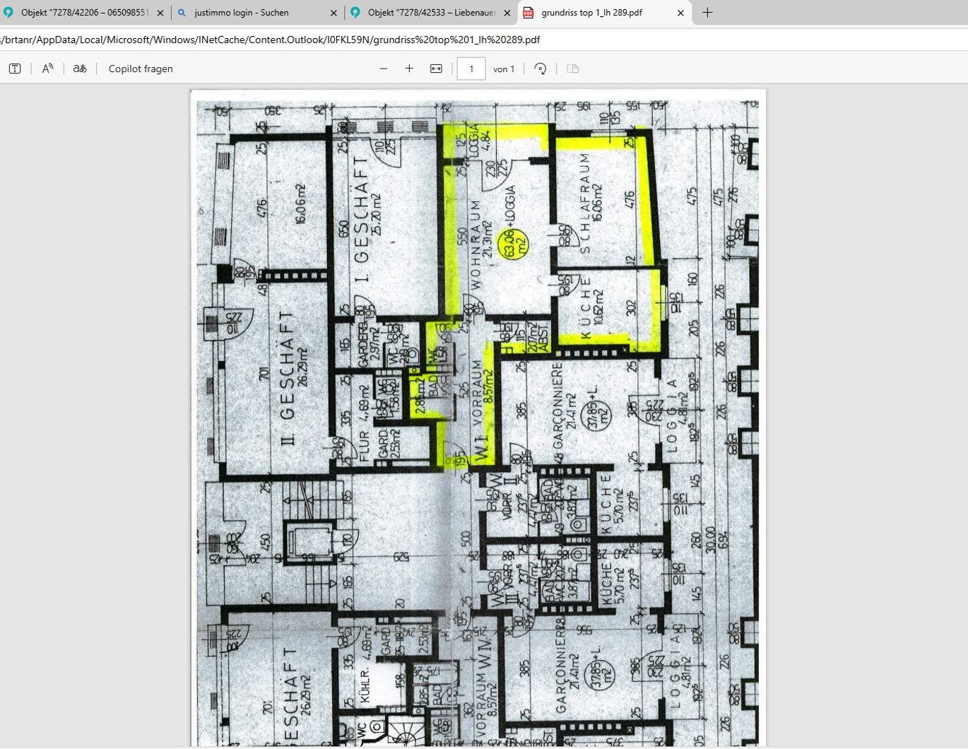 Gut aufgeteilte 2-Zimmer-Wohnung in Liebenau zu vermieten!