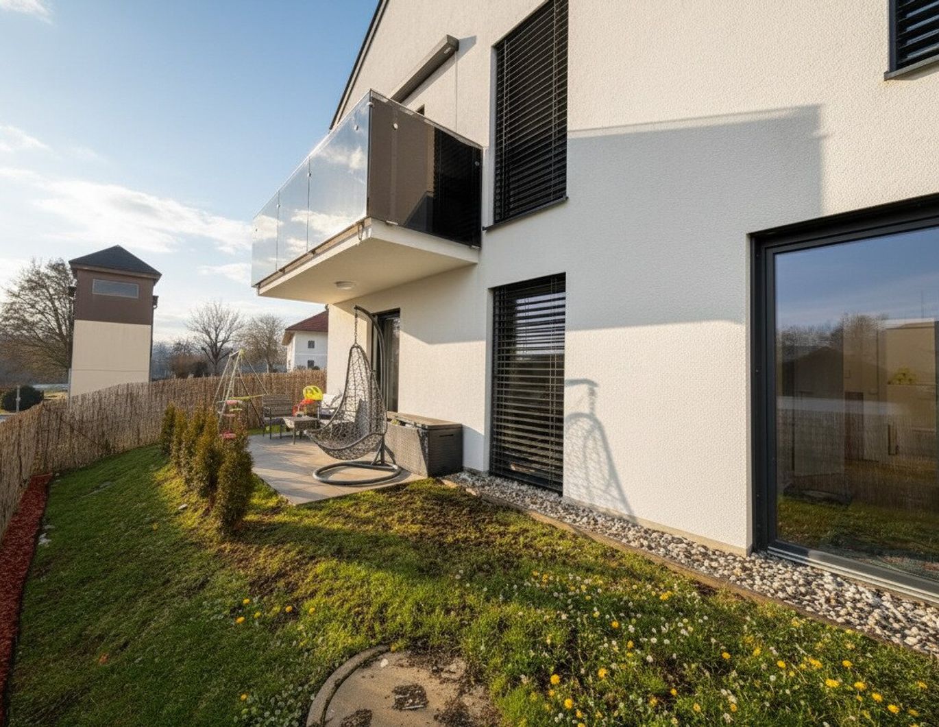 Moderne 3-Zimmer-Wohnung mit Eigengarten