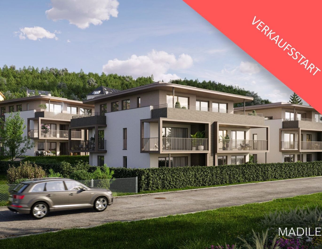 Kreuzbergl Villen - 2 Zimmer Penthouse - Ein Projekt von MADILE